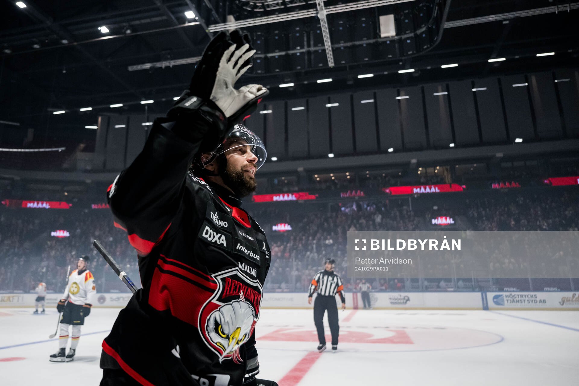 Malmö Redhawks Robin Hanzl jublar