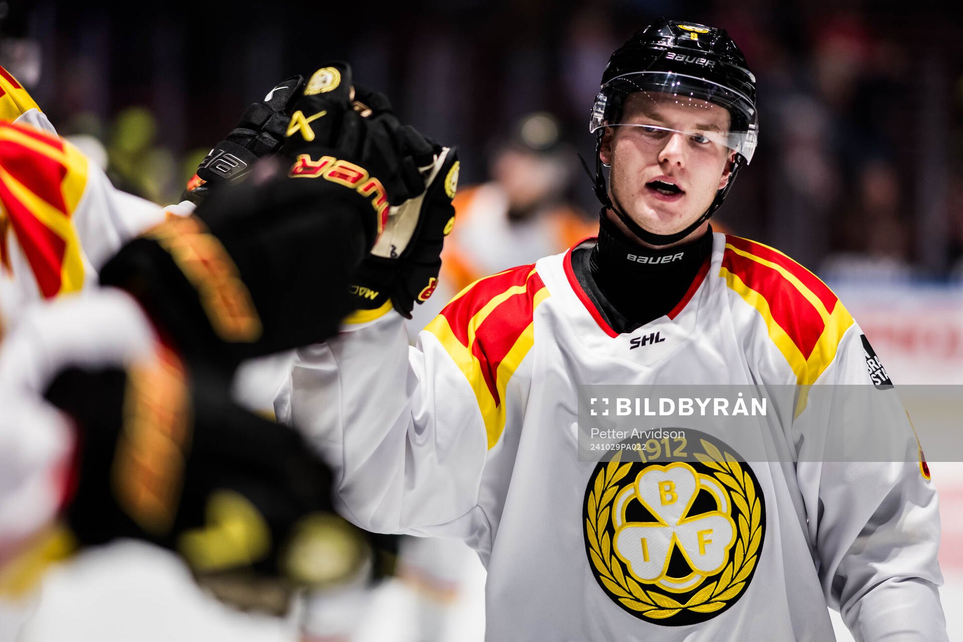 Brynäs Victor Söderström jublar