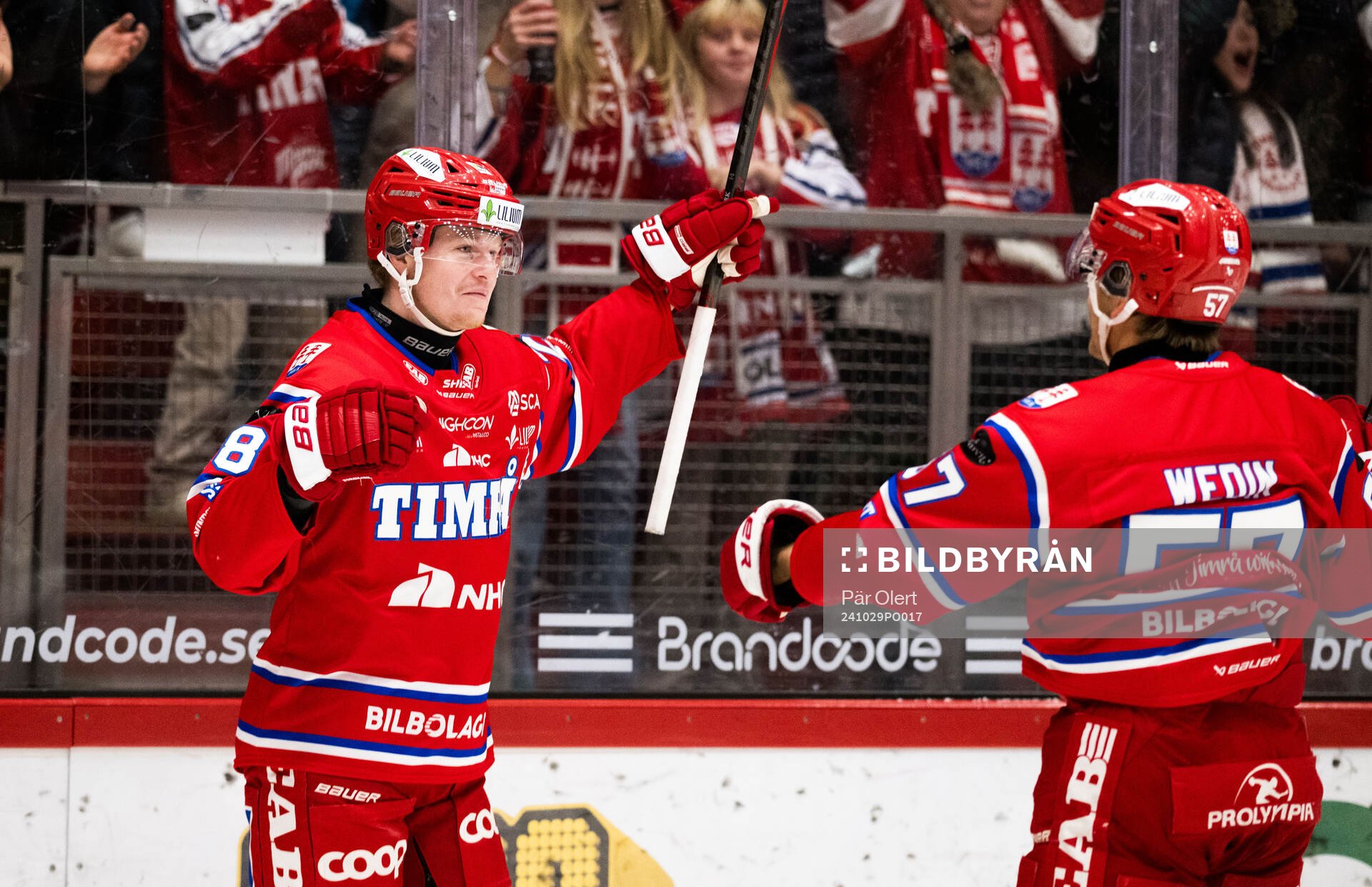 Timrås Simon Forsmark jublar