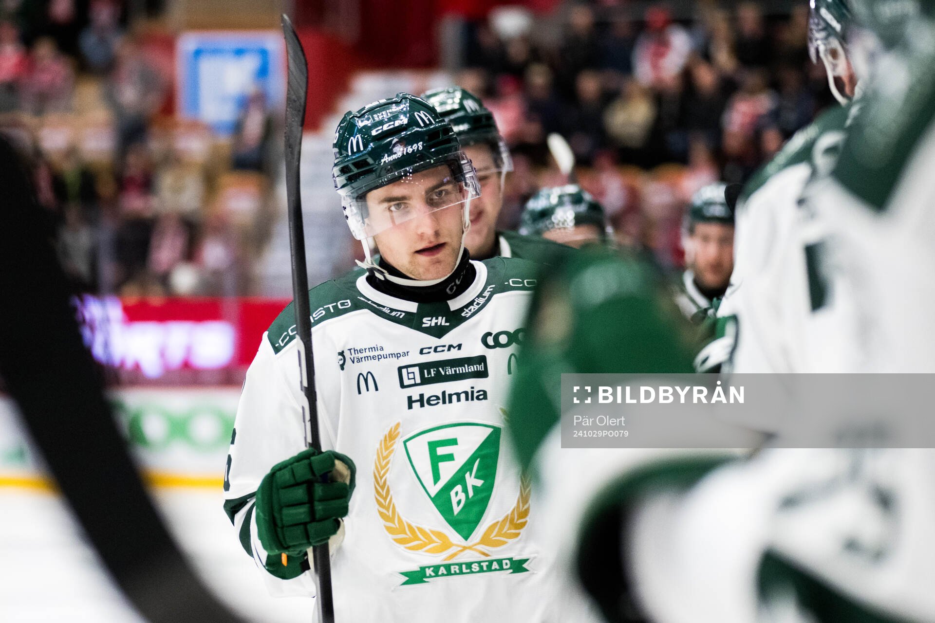 Färjestads Joel Nyström jublar