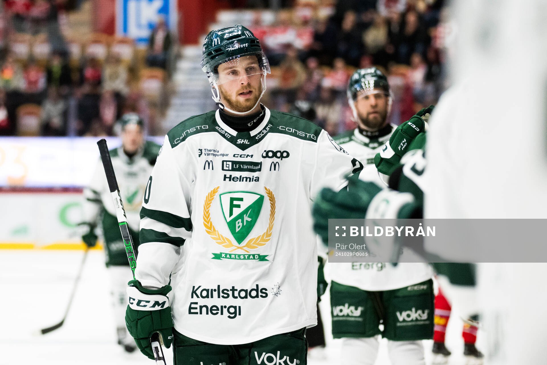 Färjestads Marcus Westfält jublar