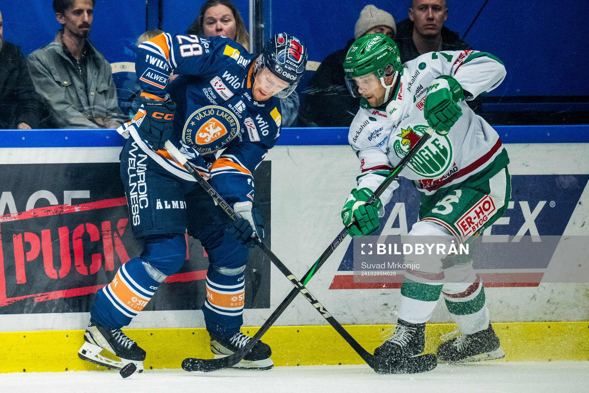 Växjös Hugo Gustafsson och Rögles Jesper Pettersson