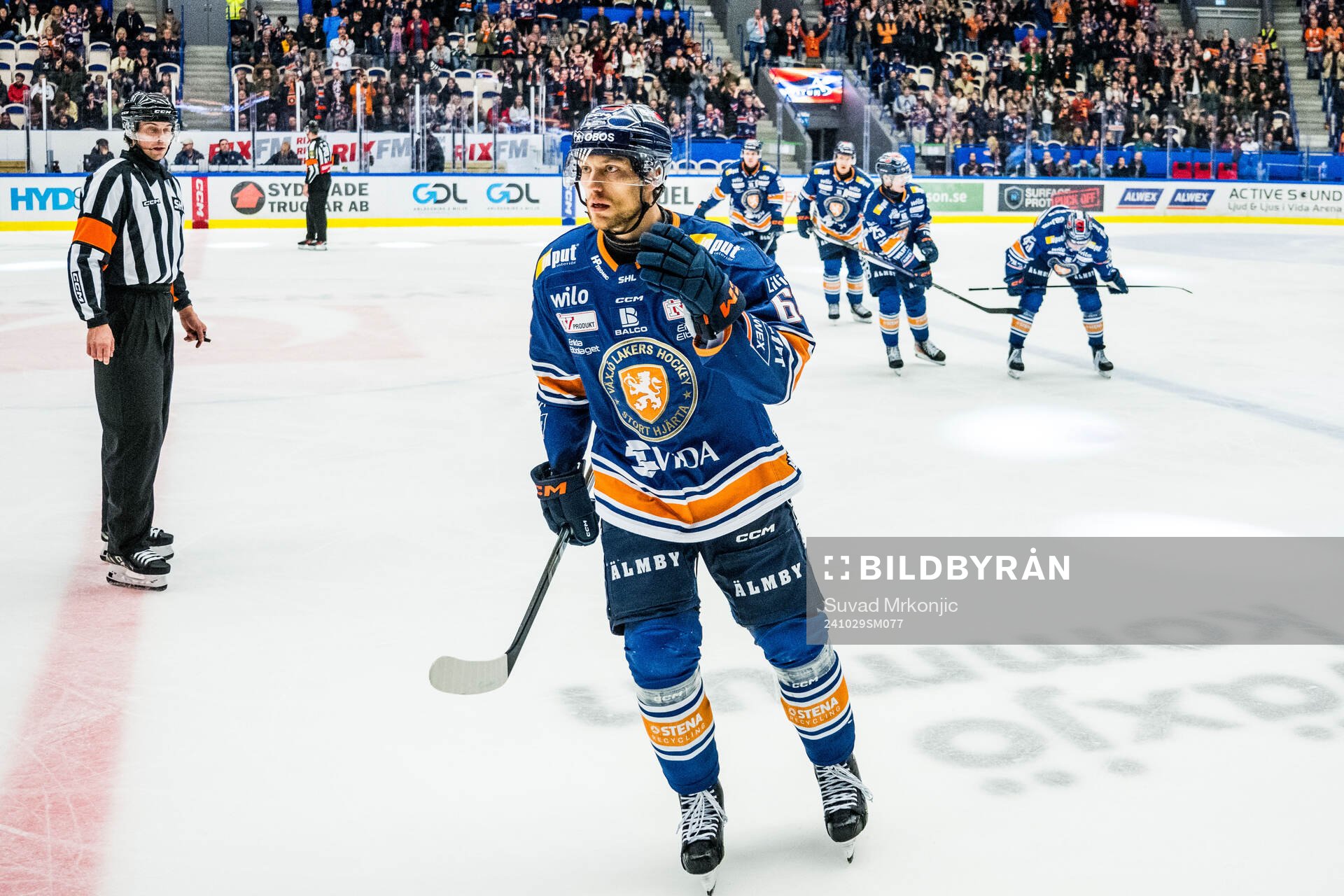 Växjös Eric Martinsson jublar