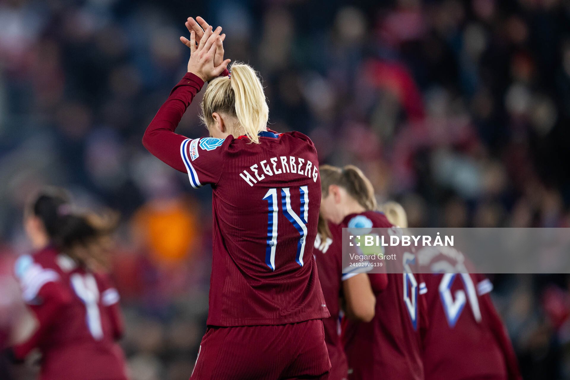 Ada Hegerberg of Norway celebrates