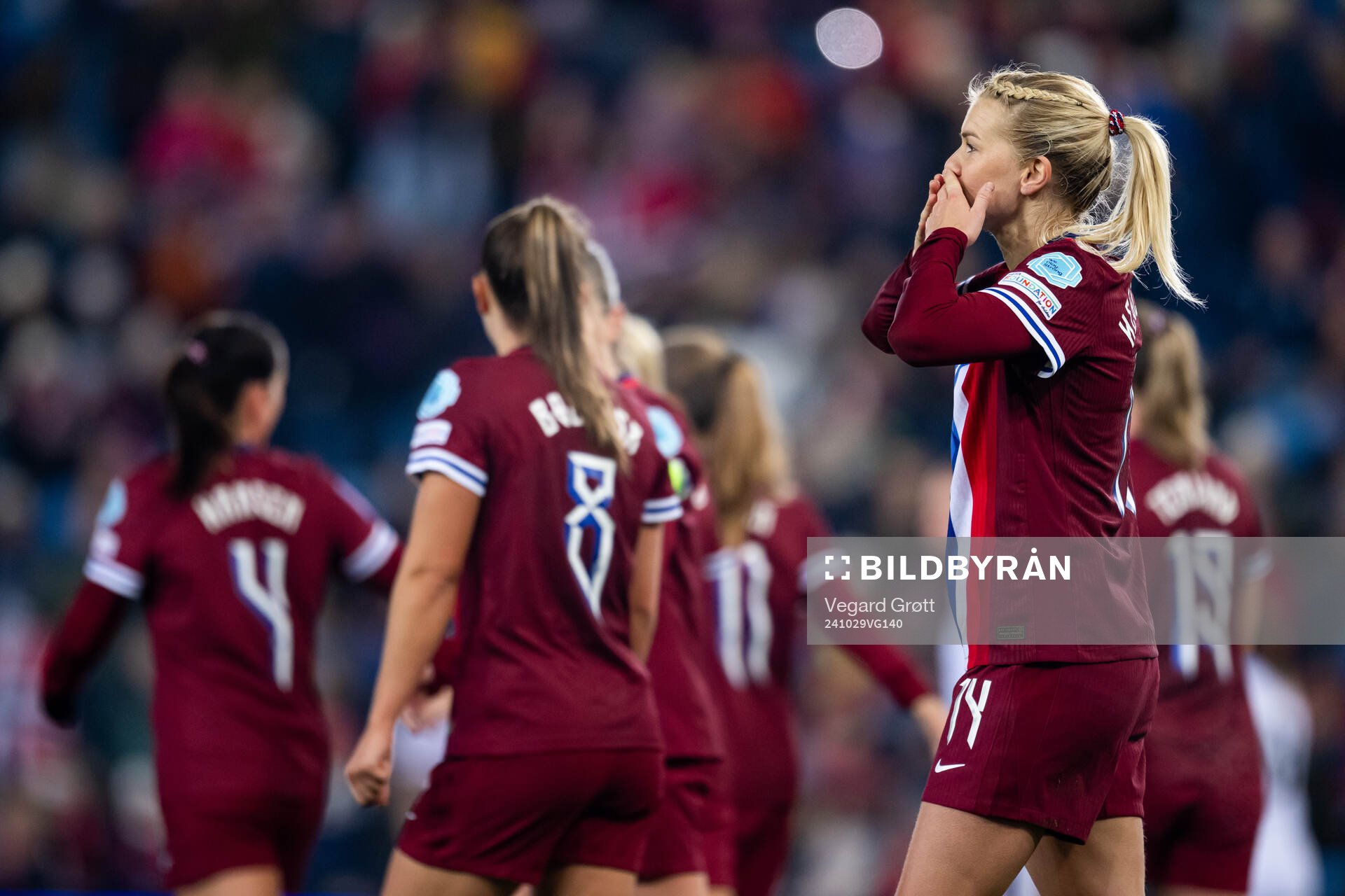 Ada Hegerberg of Norway celebrates