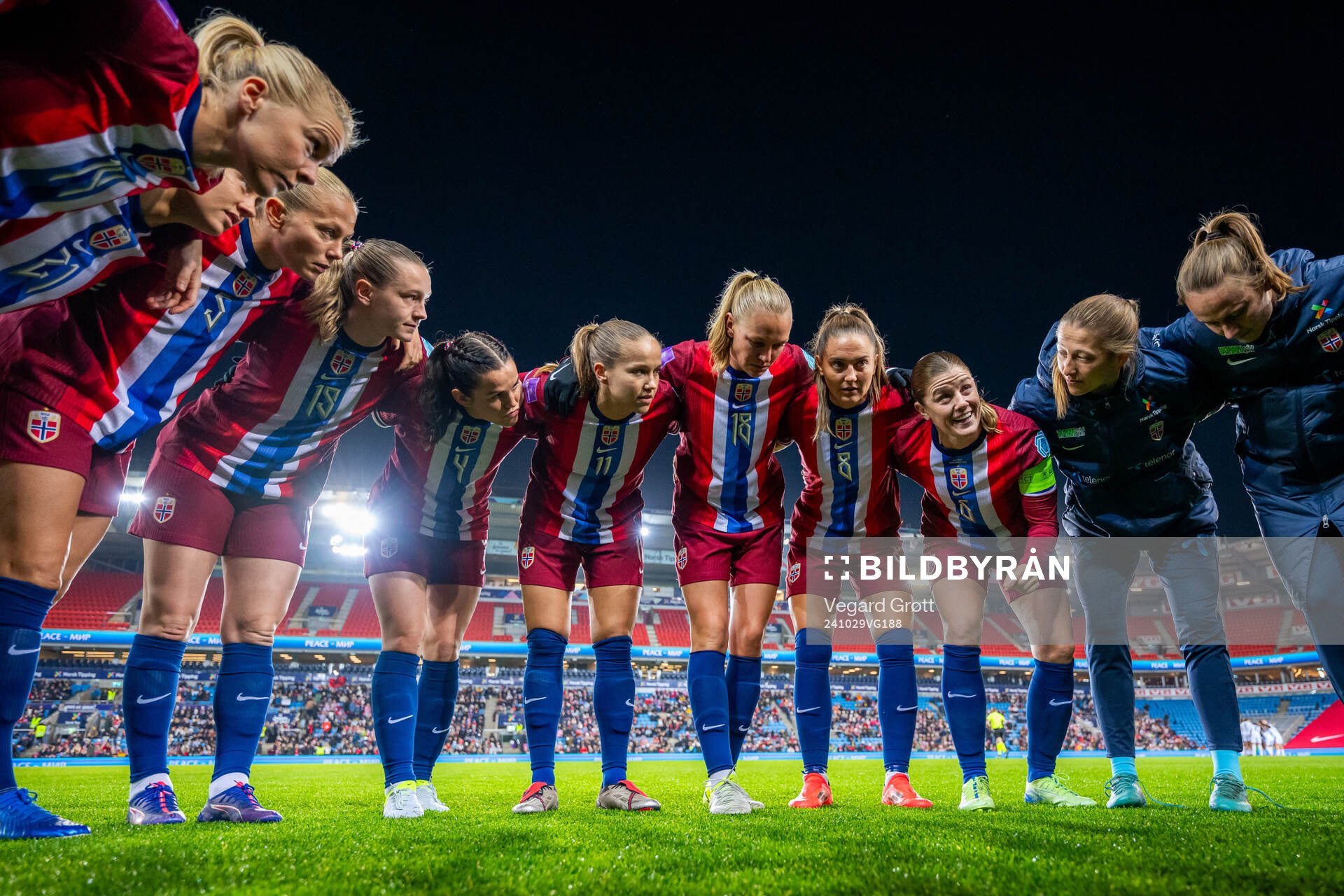 Ada Hegerberg, Guro Bergsvand, Elisabeth Terland, Tuva