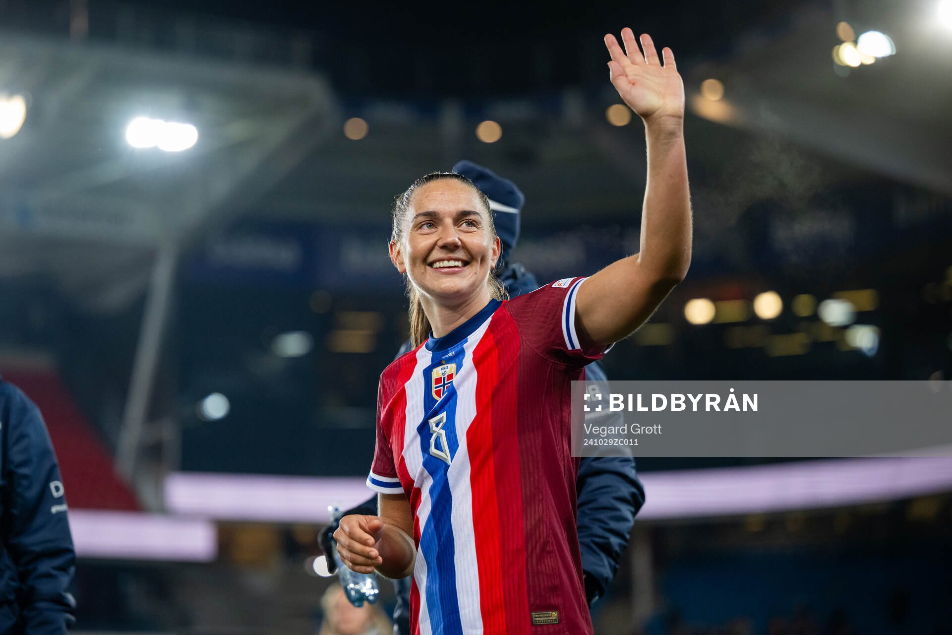 Vilde Bøe Risa of Norway celebrates