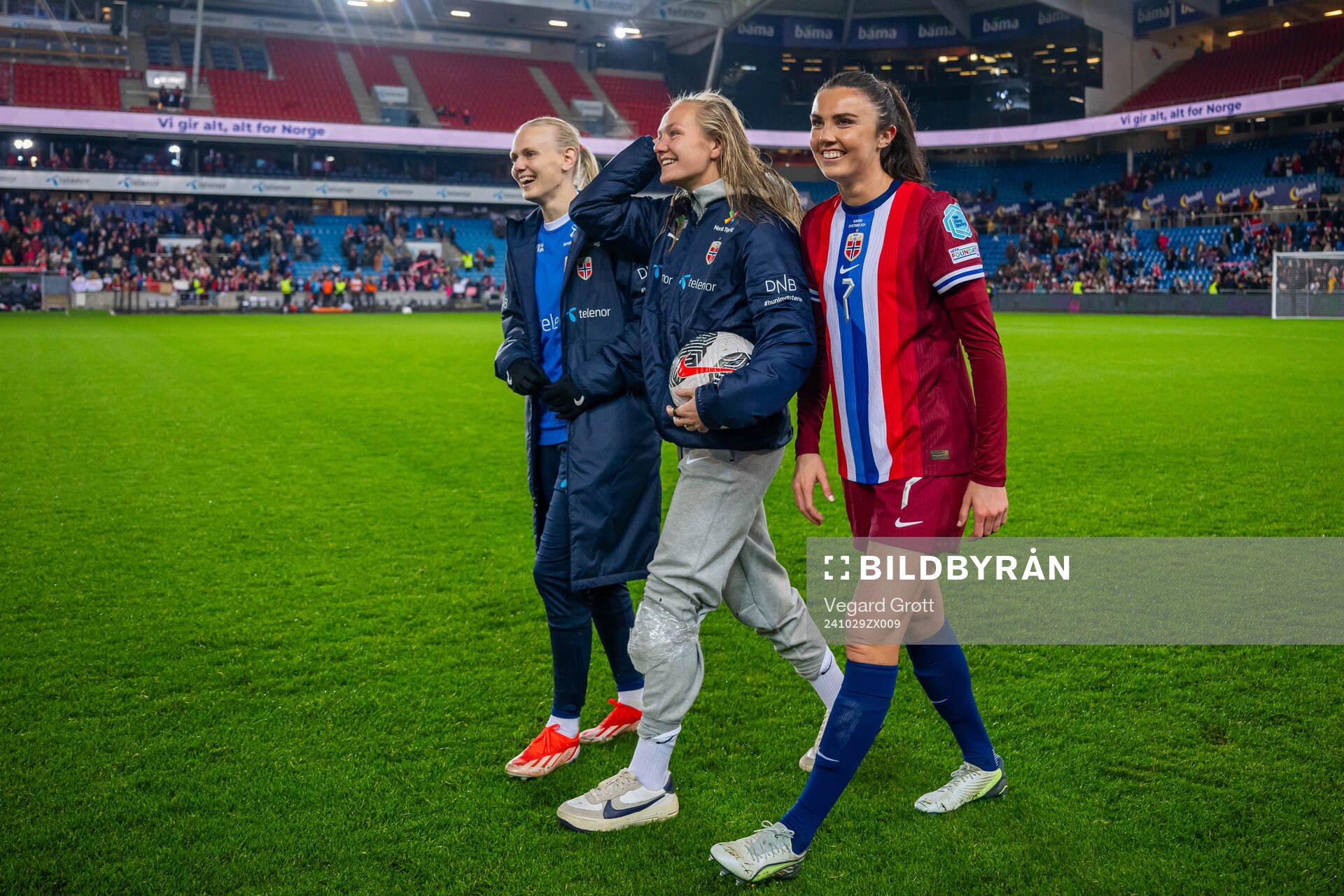 Karina Sævik, Frida Maanum and Ingrid Syrstad Engen of