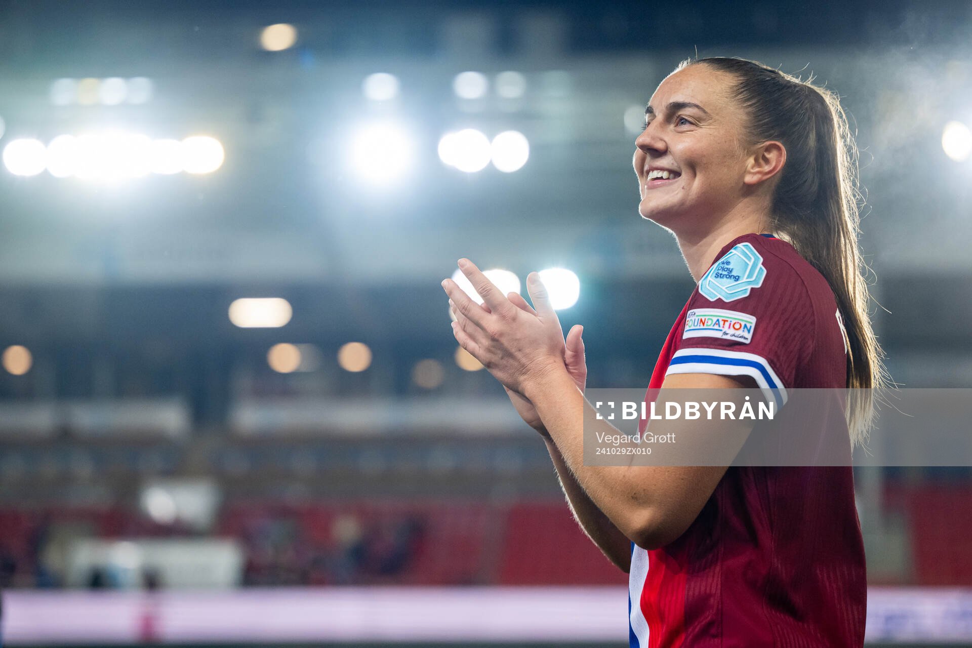 Vilde Bøe Risa of Norway celebrates