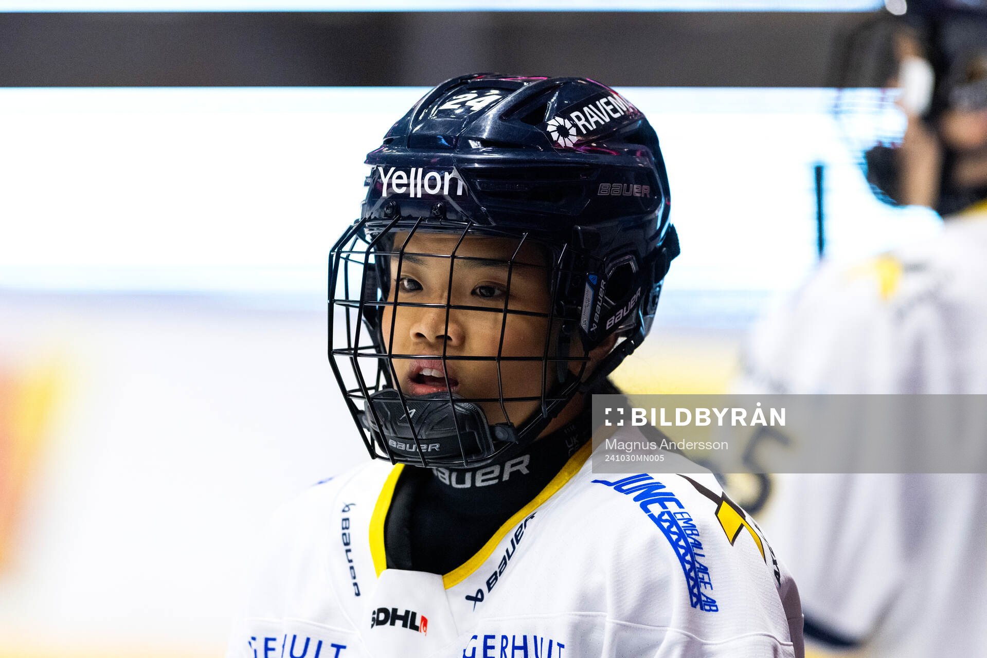 HV71s Ella Lind på uppvärmningen