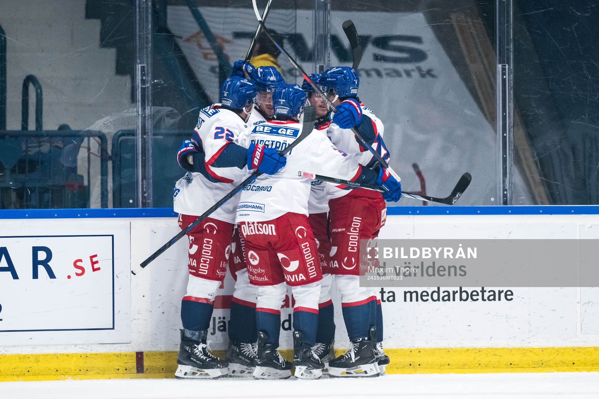 IK Oskarshamns Rasmus Bengtsson jublar