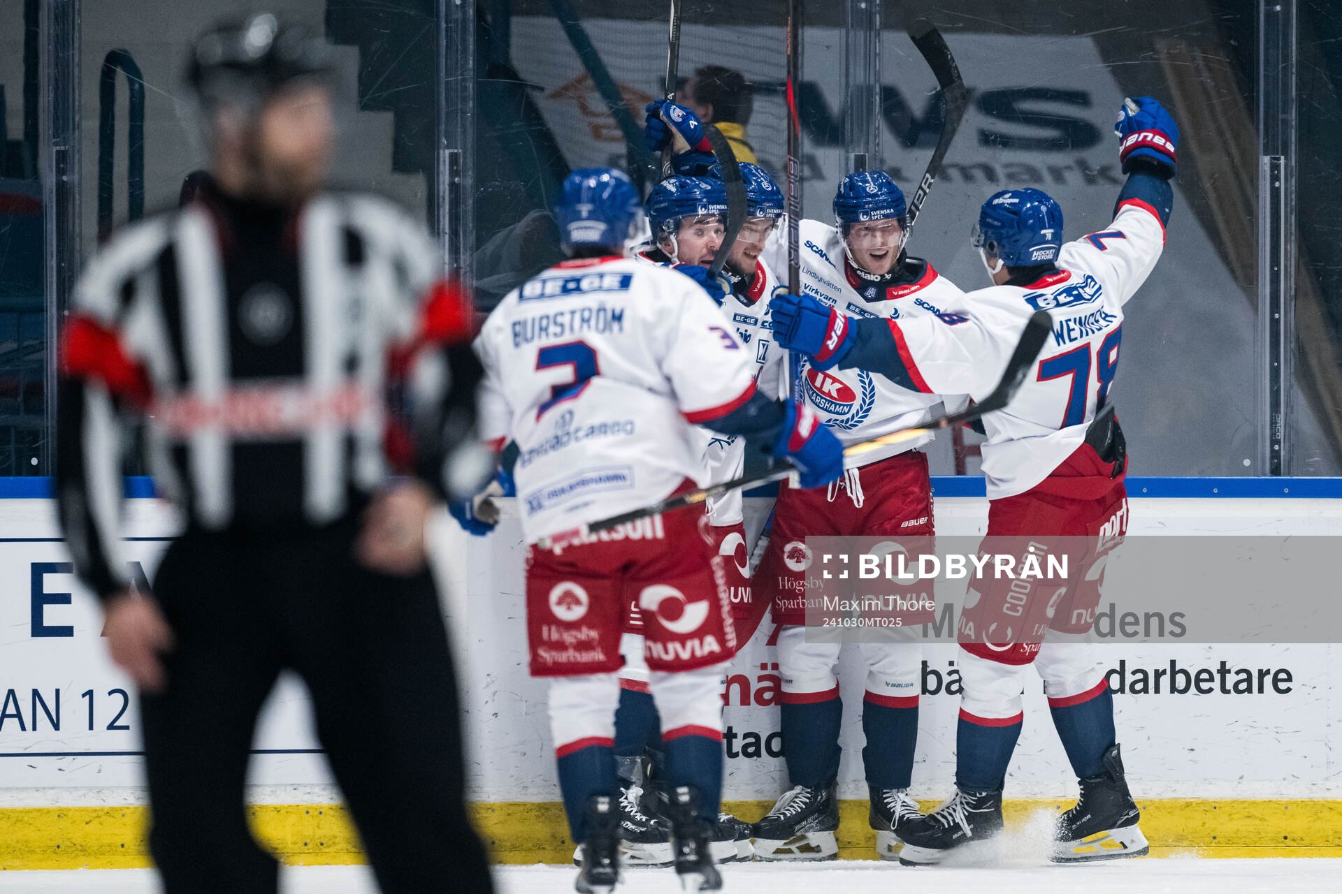 IK Oskarshamns Rasmus Bengtsson jublar