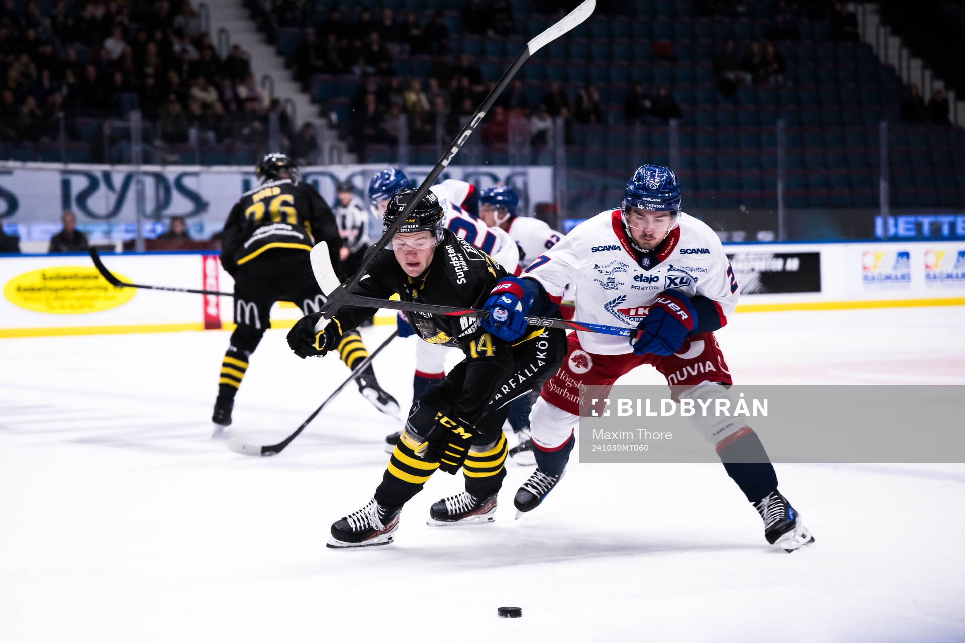 AIKs Jesper Emanuelsson och IK Oskarshamns Nolan Walker