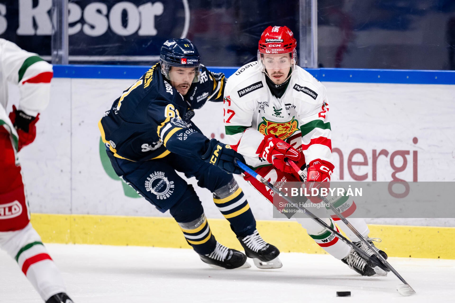 Södertäljes Miikka Pitkänen och Moras Ludvig Levinsson