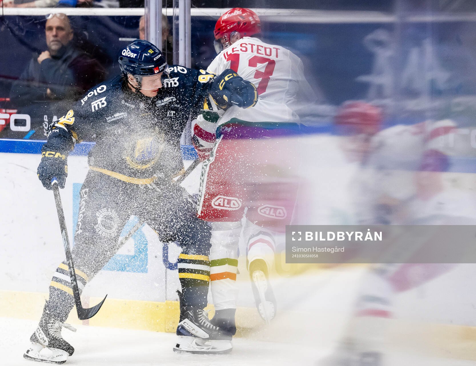 Södertäljes Albert Wikman och Moras Fabian Ilestedt