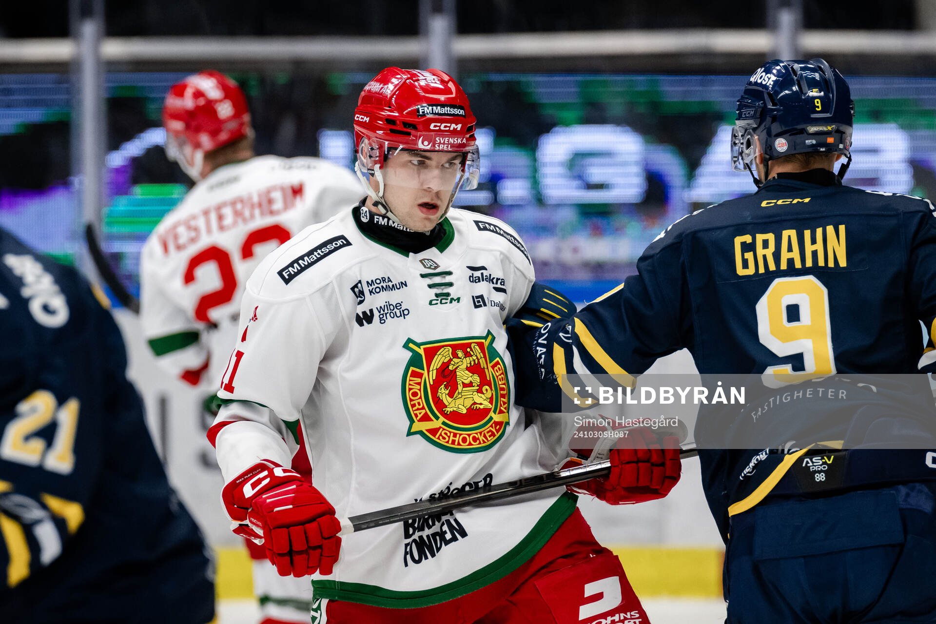 Moras Gustav Salmi-Lilja och Södertäljes Viktor Grahn