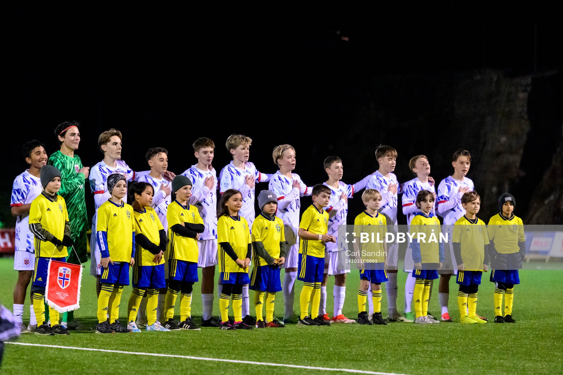 Players of Norway at line up