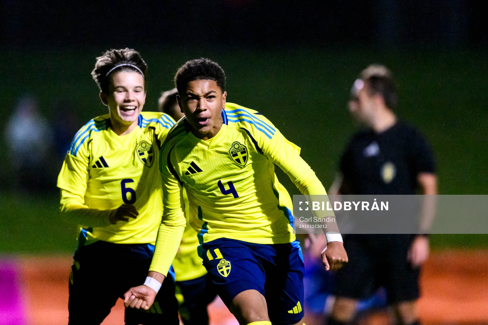 Ludwig Arvidsson and Elliot Mahama Appring of Sweden