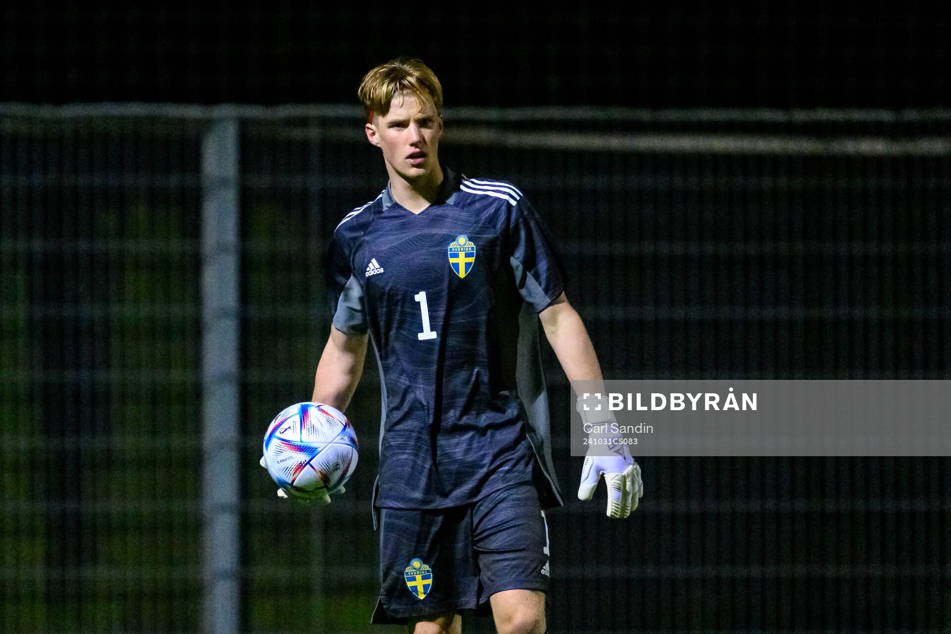 goalkeeper Svante Stangenberg of Sweden
