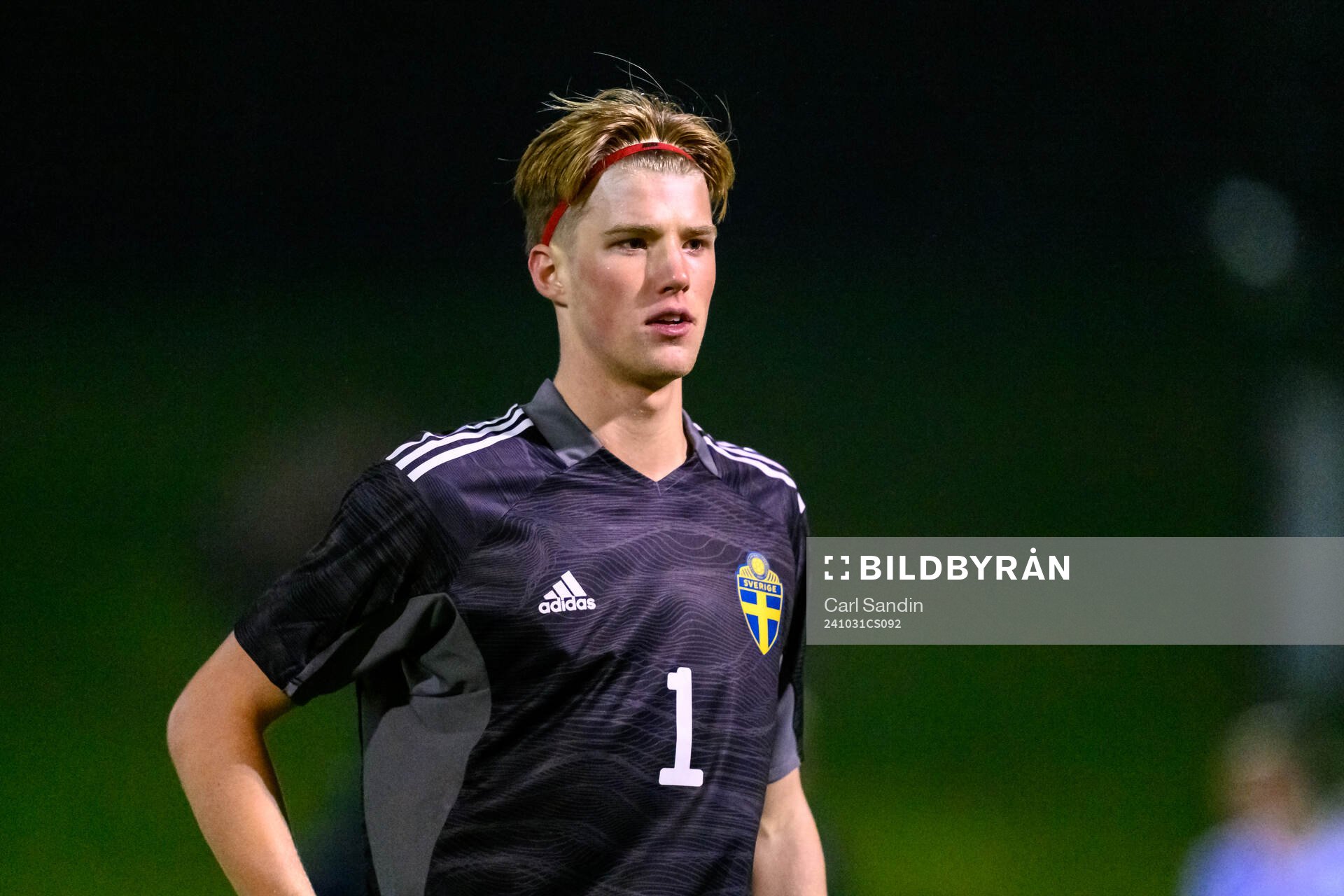 goalkeeper Svante Stangenberg of Sweden