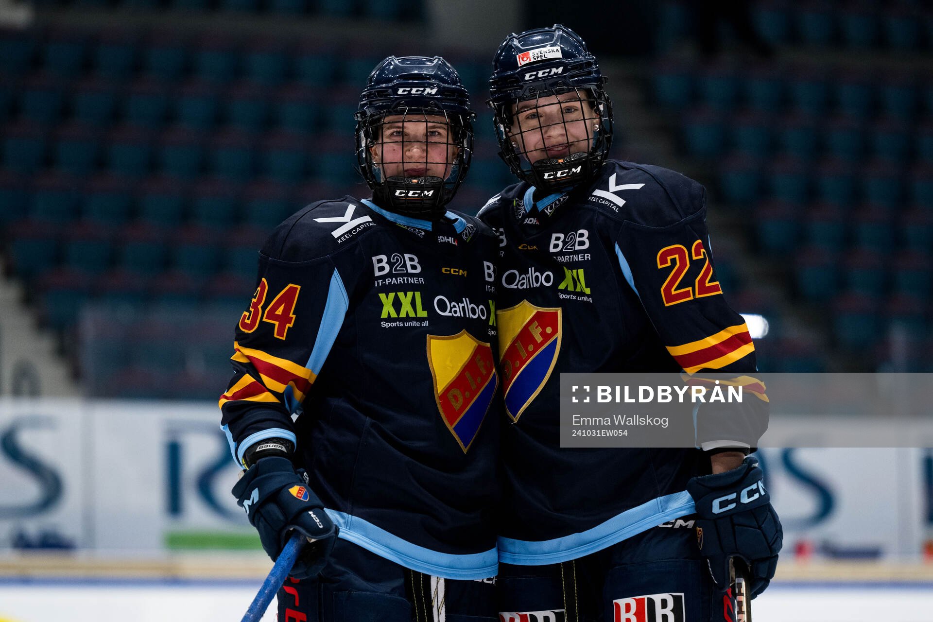 Djurgårdens Tereza Pistekova och Tereza Plosova