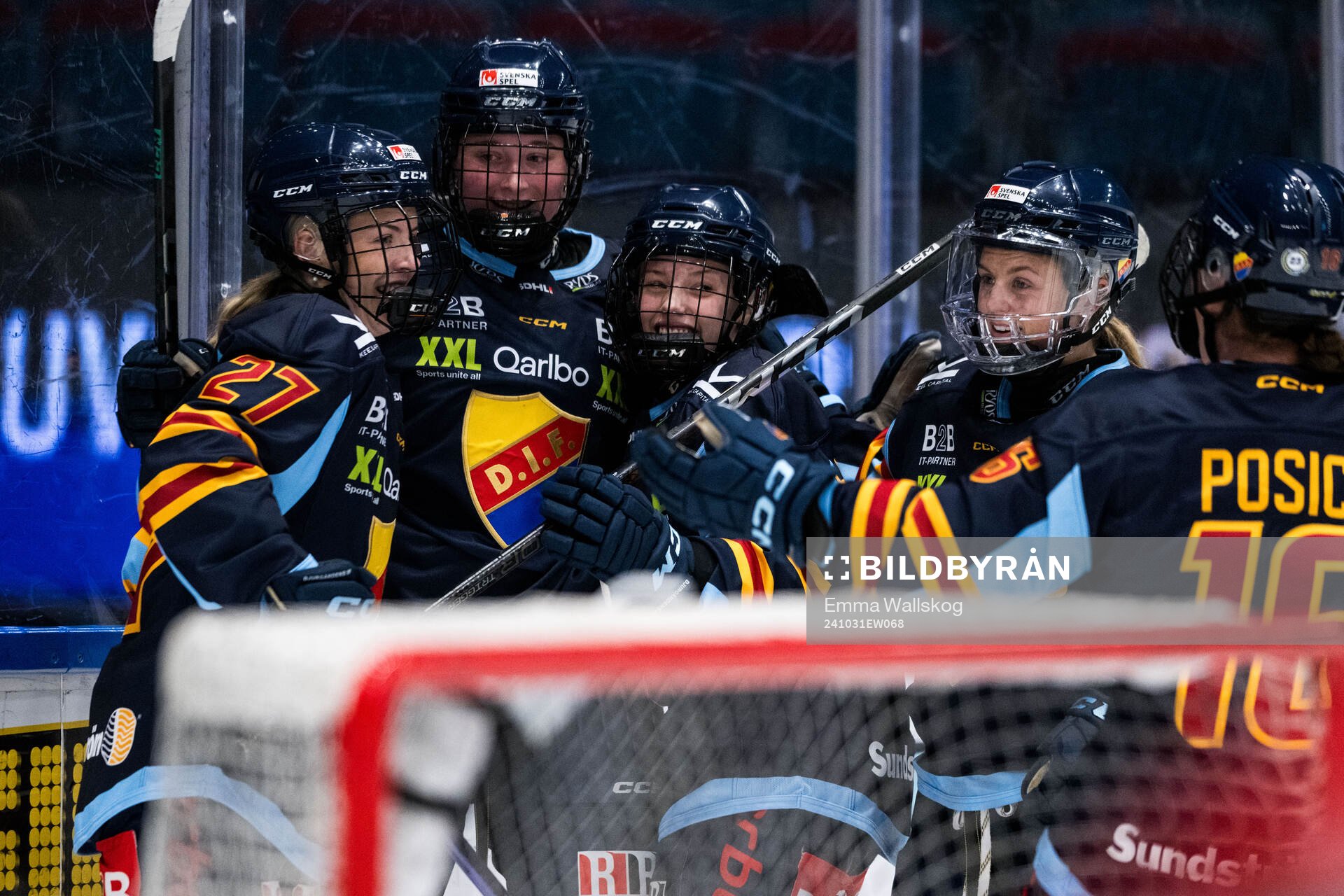 Djurgårdens Alice Wallin, Isabelle Leijonhielm, Wilma