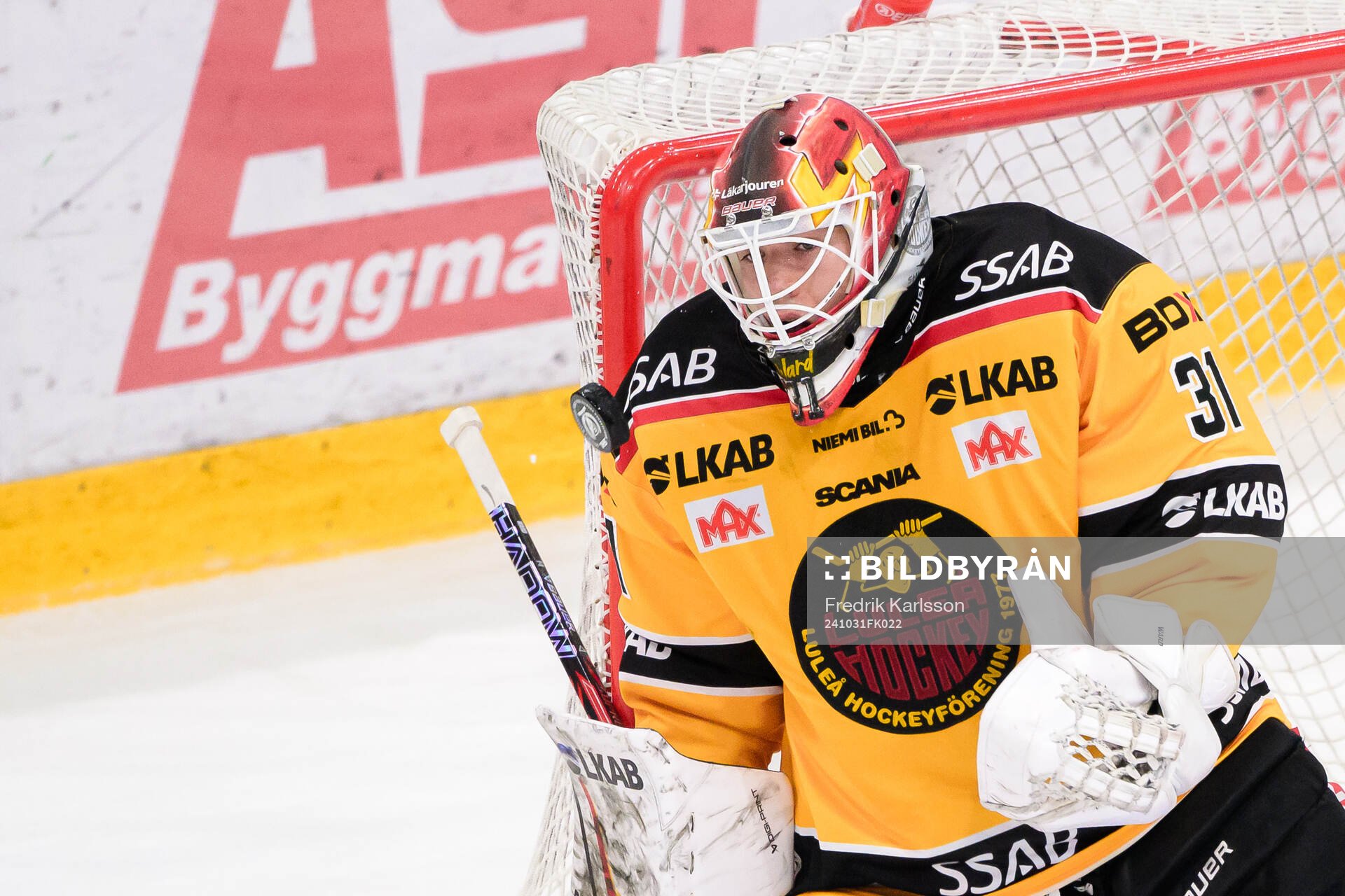 Luleås målvakt Matteus Ward