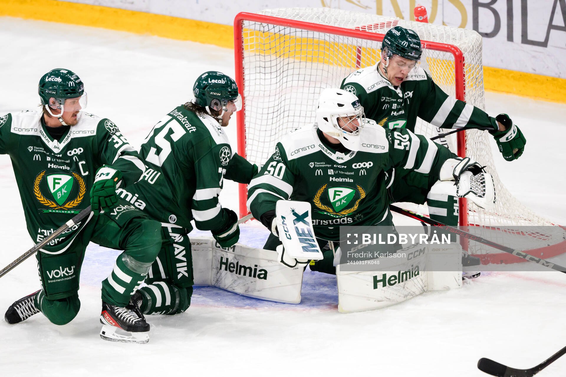 Färjestads Magnus Nygren, Jeremy Salvas Groleau, målvakt