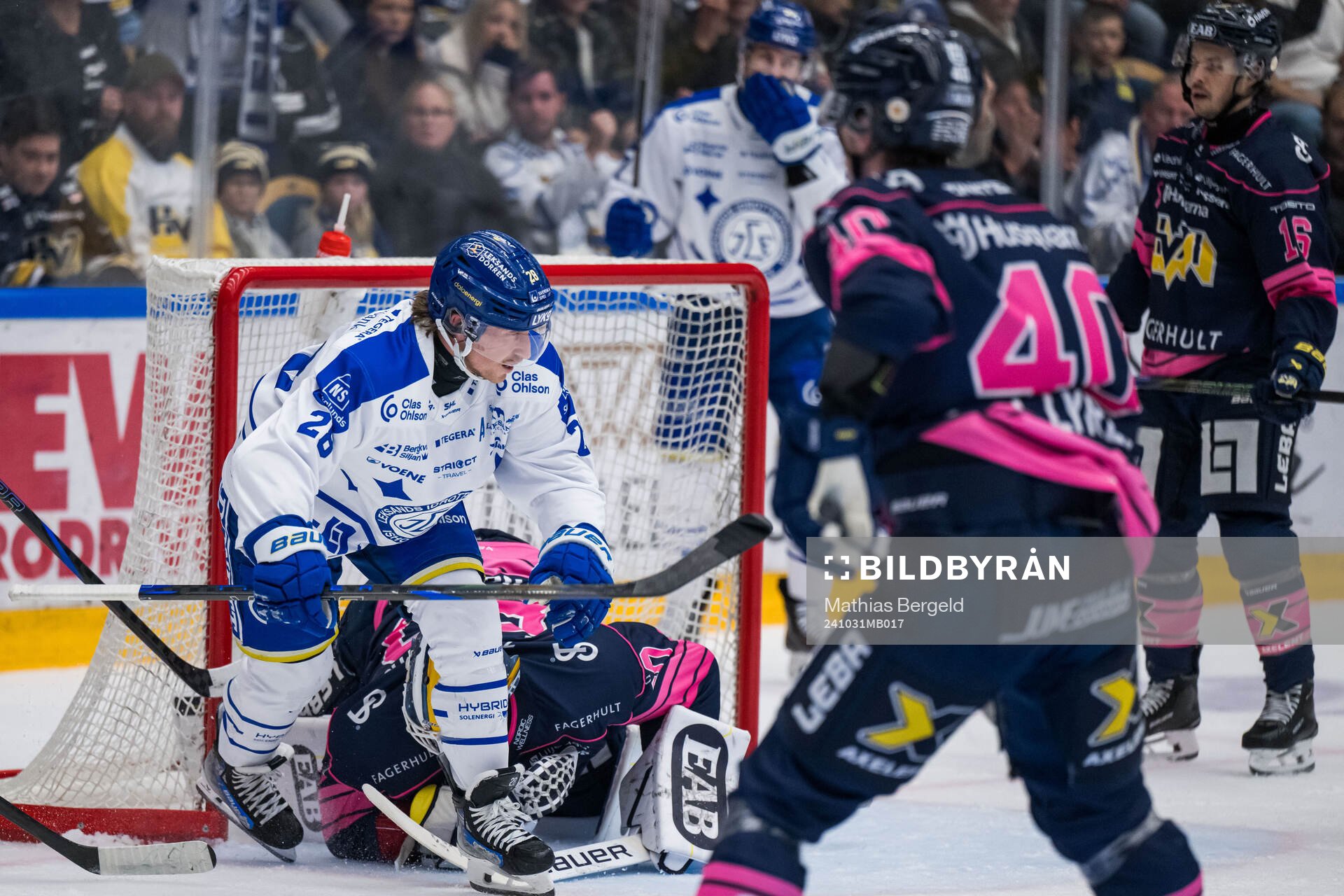 Leksands Justin Glenn Kloos jublar