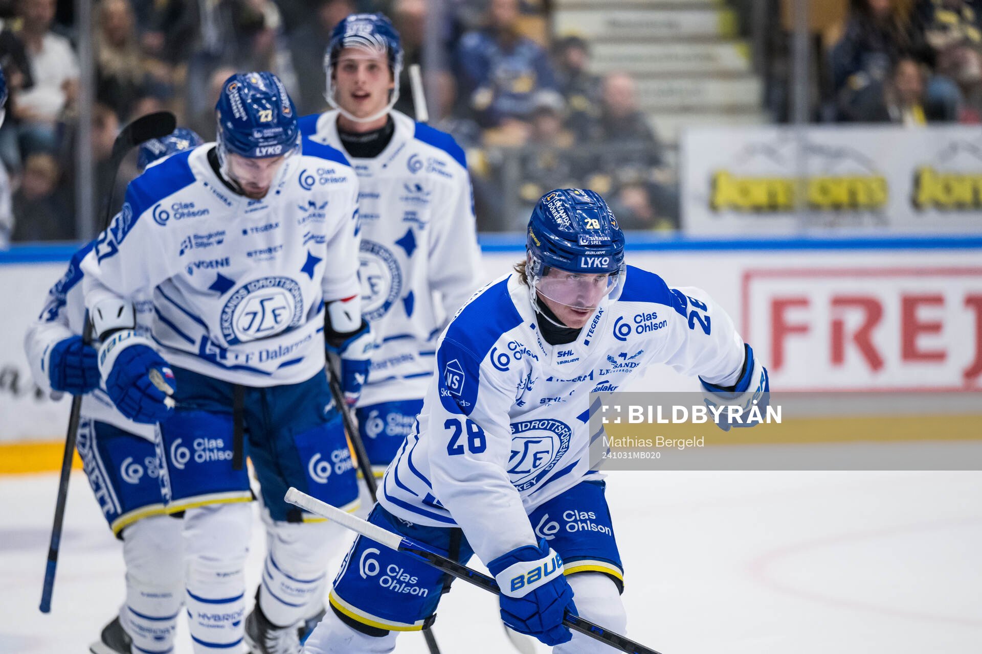 Leksands Justin Glenn Kloos jublar
