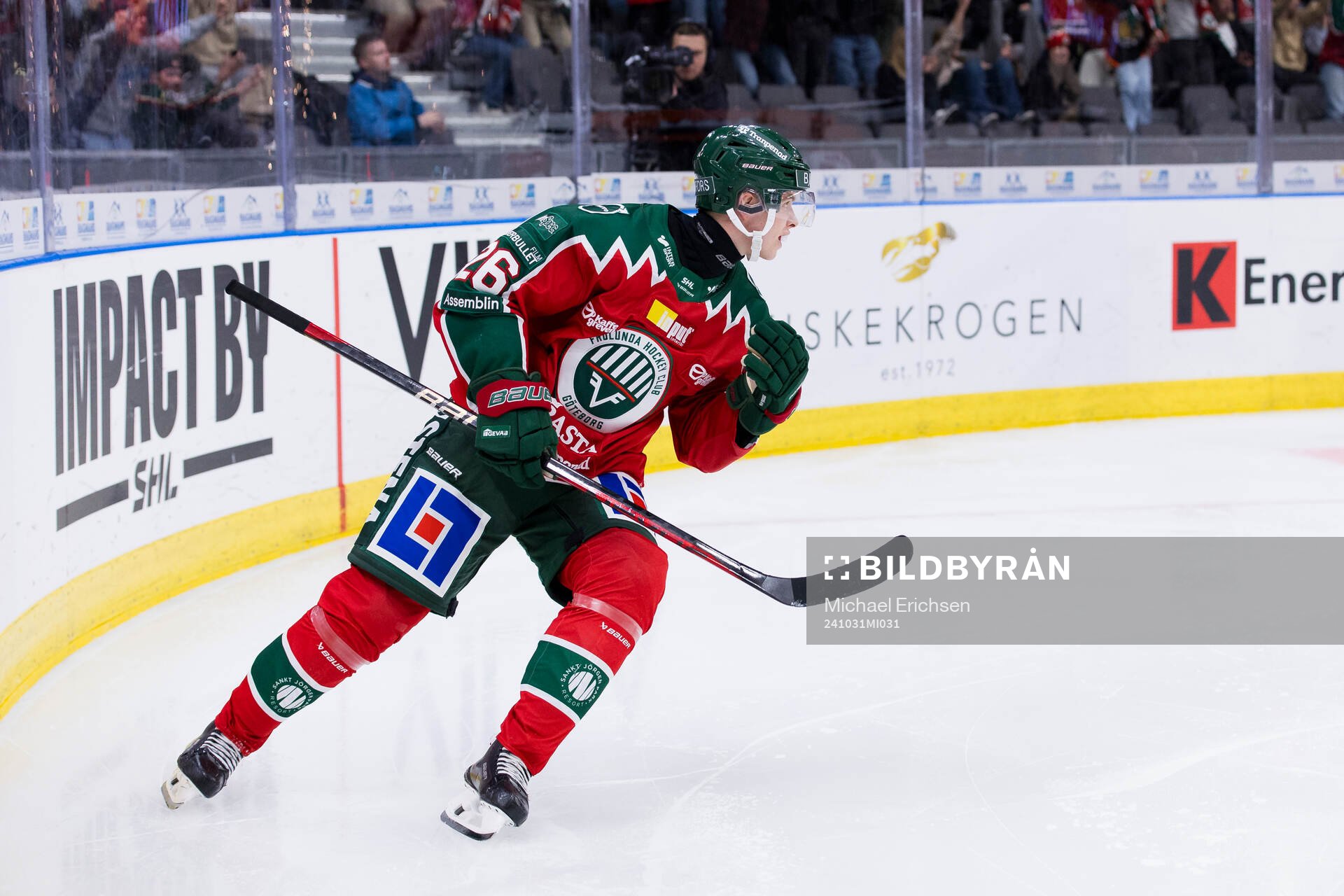 Frölundas Isac Heens jublar