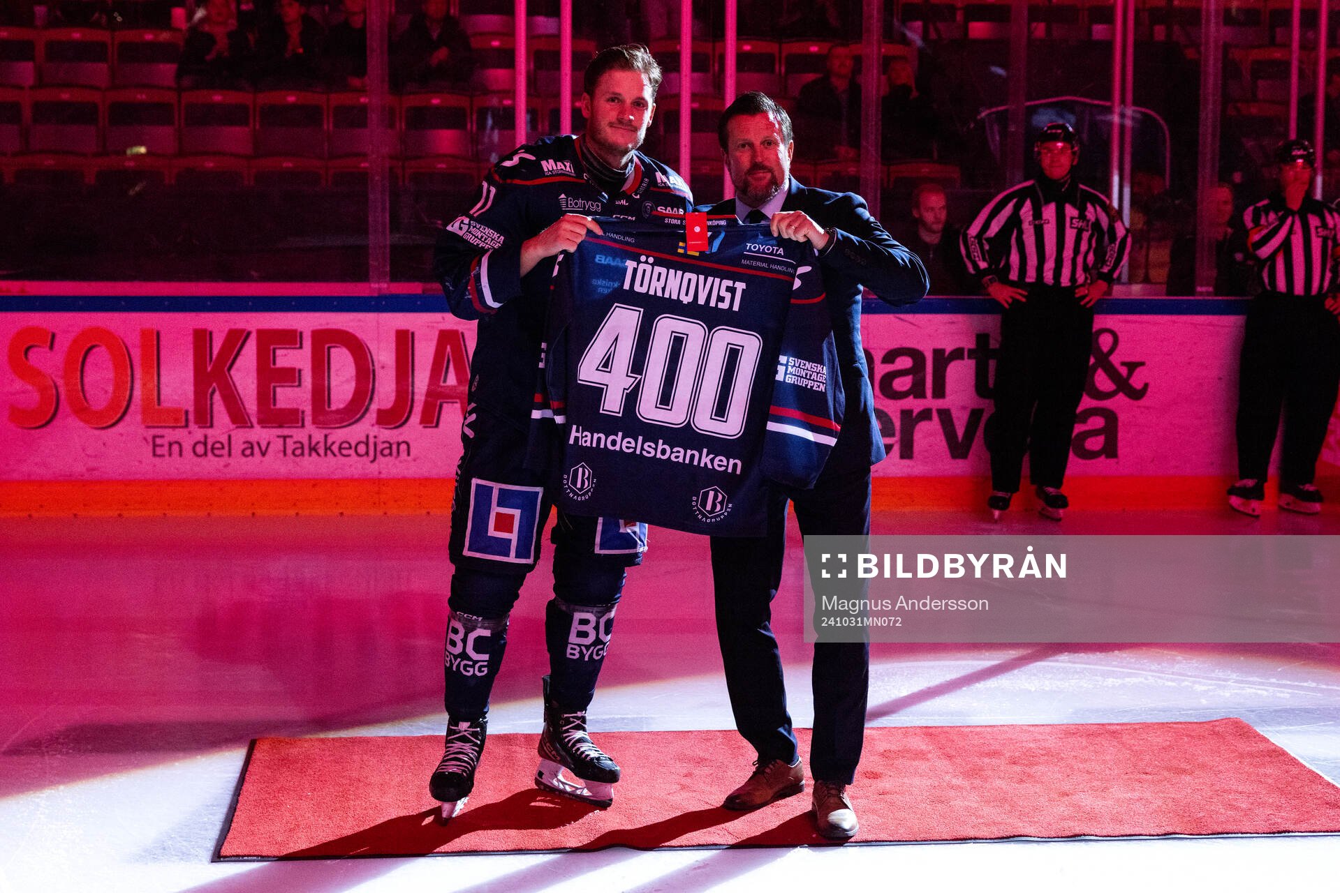 Linköpings Henrik Törnqvist och Linköpings sportchef