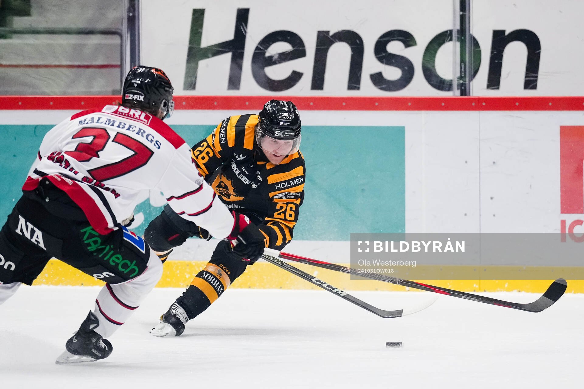 Örebros Glenn Gustafsson och Skellefteås Anton Heikkinen