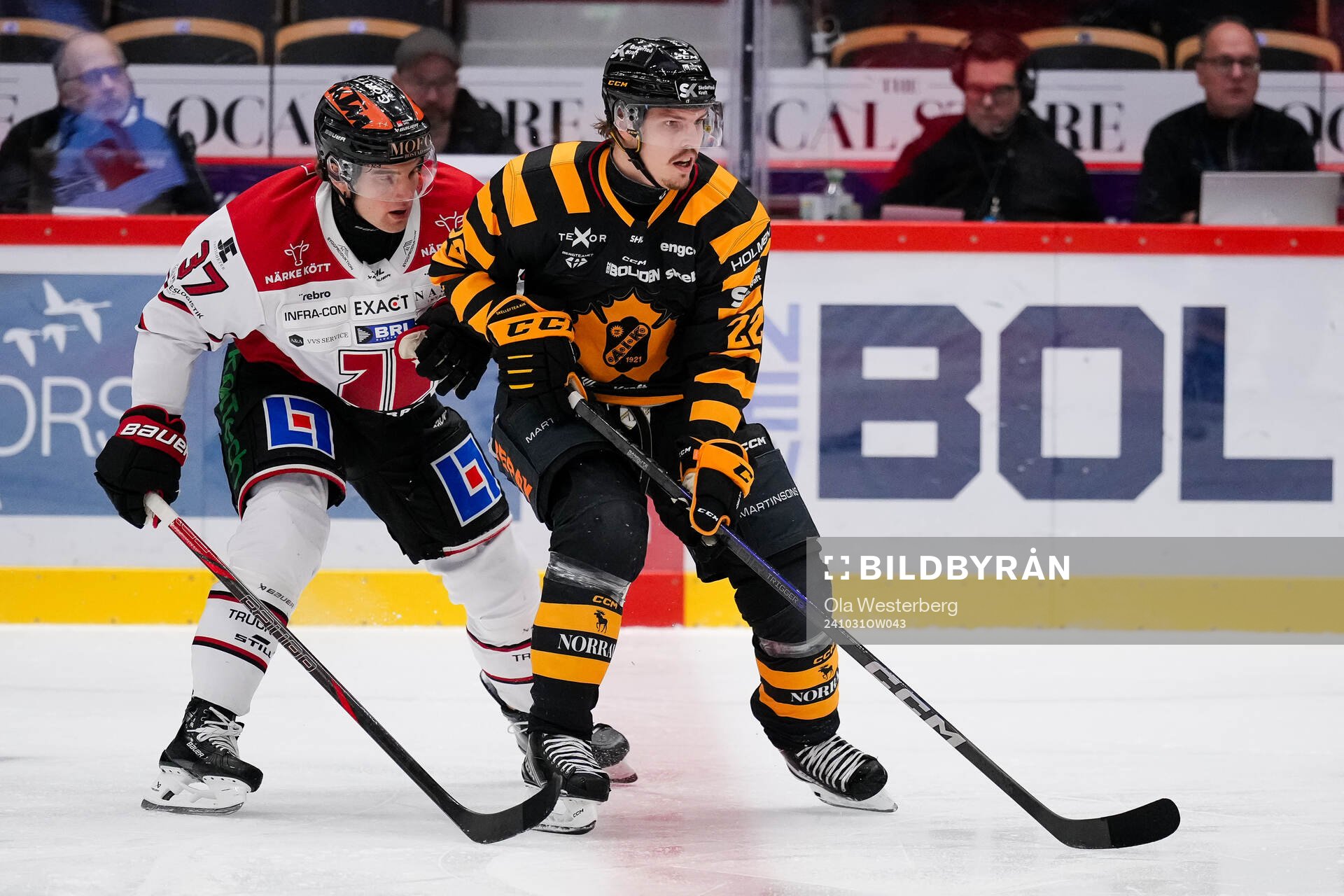 Örebros Glenn Gustafsson och Skellefteås Jonathan Johnson