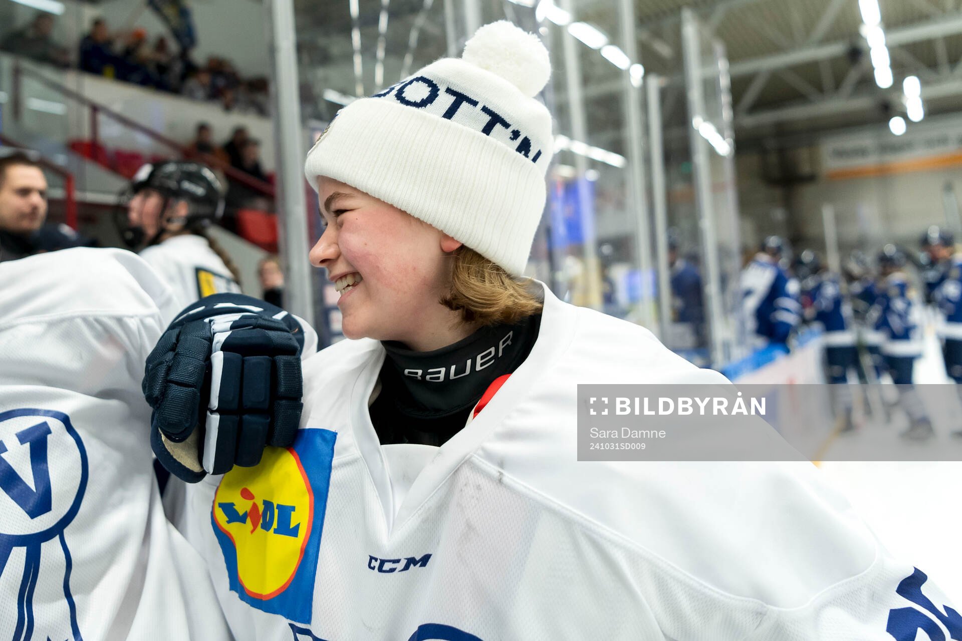 Västerbottens Kayla Ljungblahd jublar