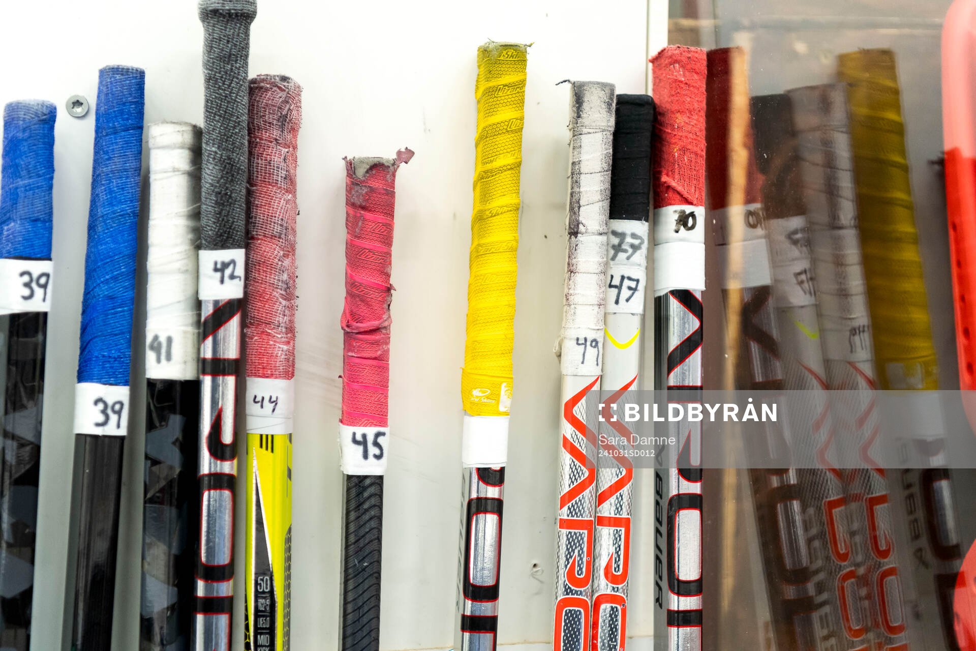 Göteborgs spelares hockeyklubbor