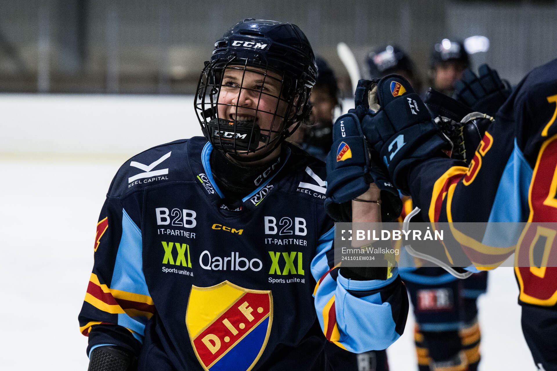 Djurgårdens Tereza Pistekova jublar