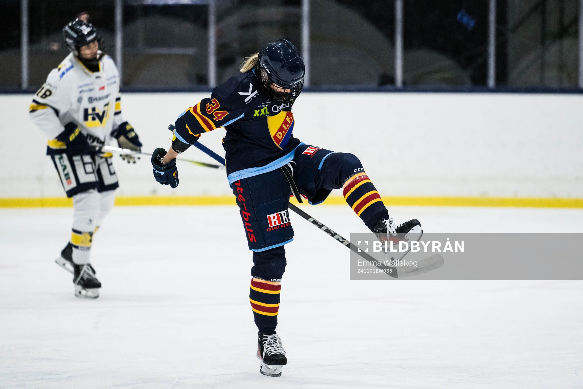 Djurgårdens Tereza Pistekova jublar