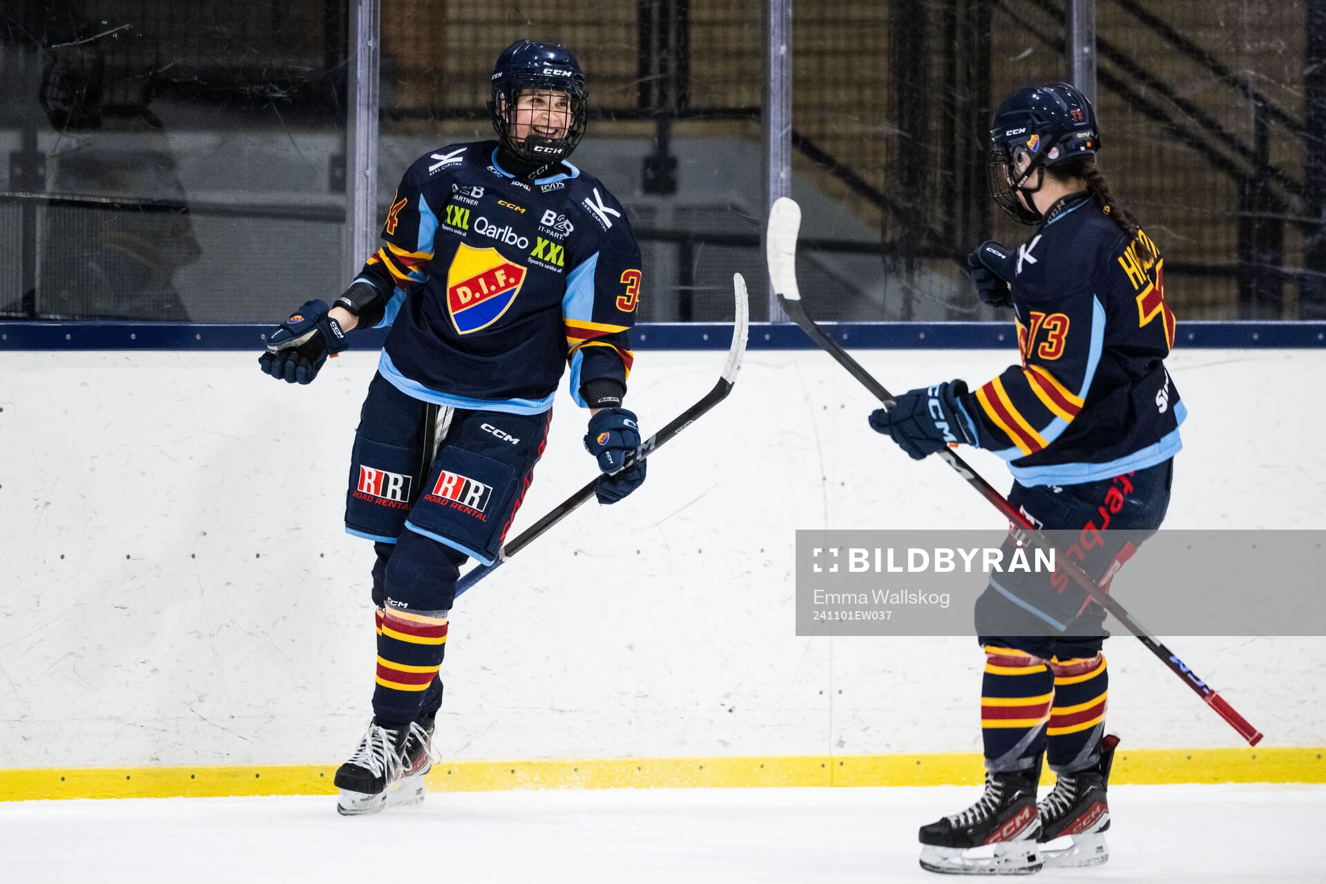 Djurgårdens Tereza Pistekova jublar