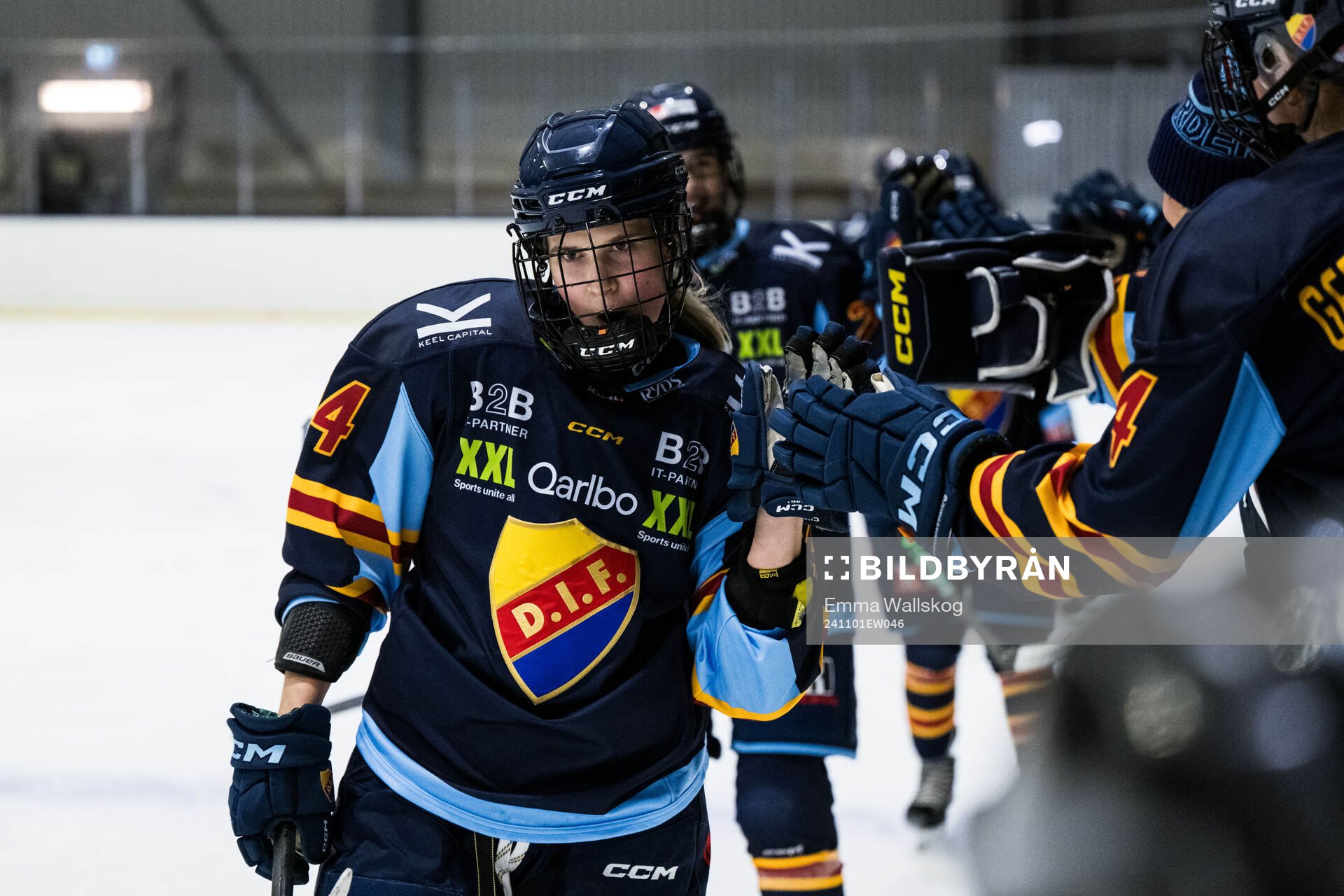 Djurgårdens Tereza Pistekova jublar