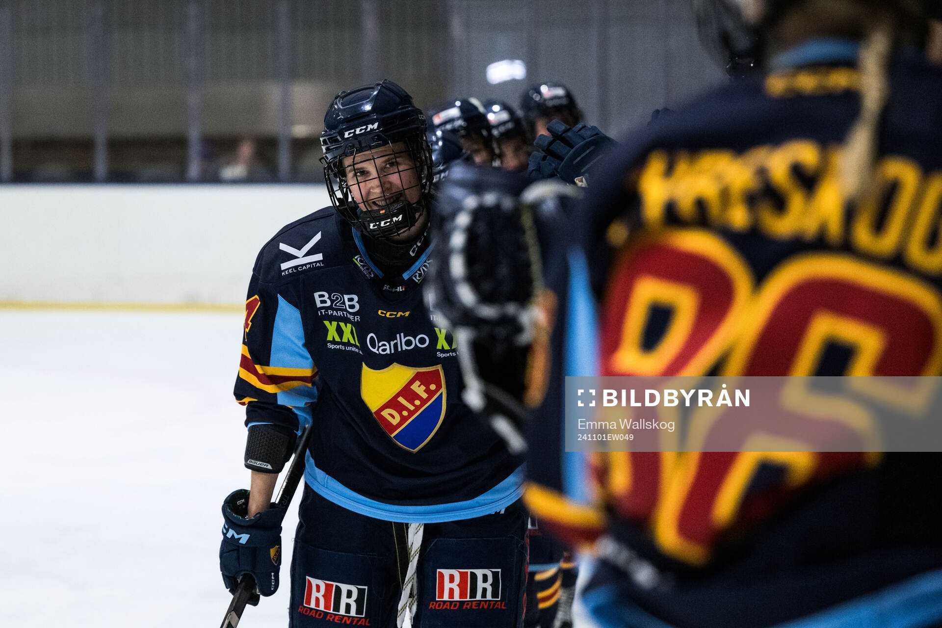 Djurgårdens Tereza Pistekova jublar