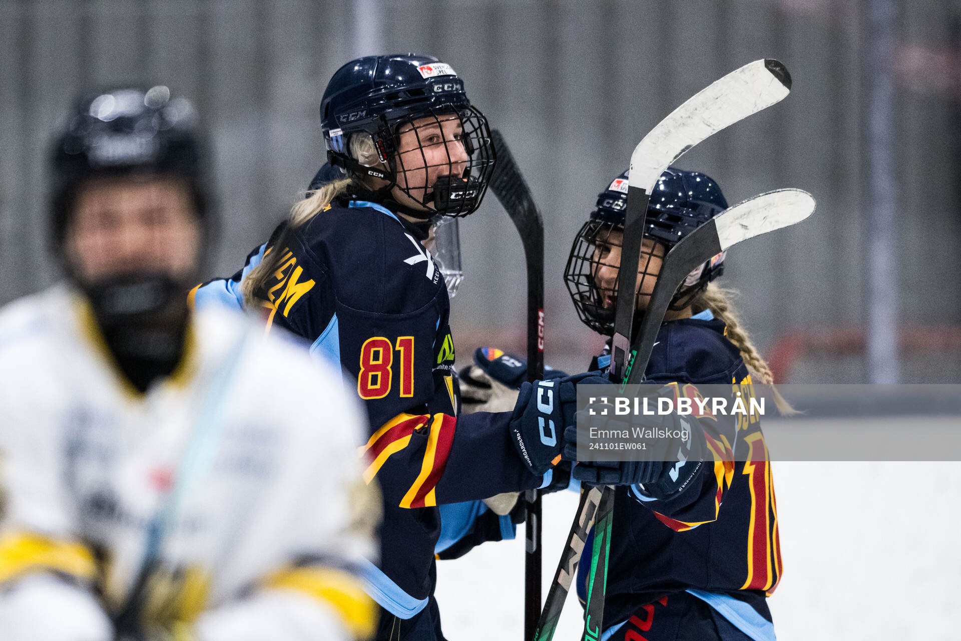 Djurgårdens Isabelle Leijonhielm och Alice Östensson