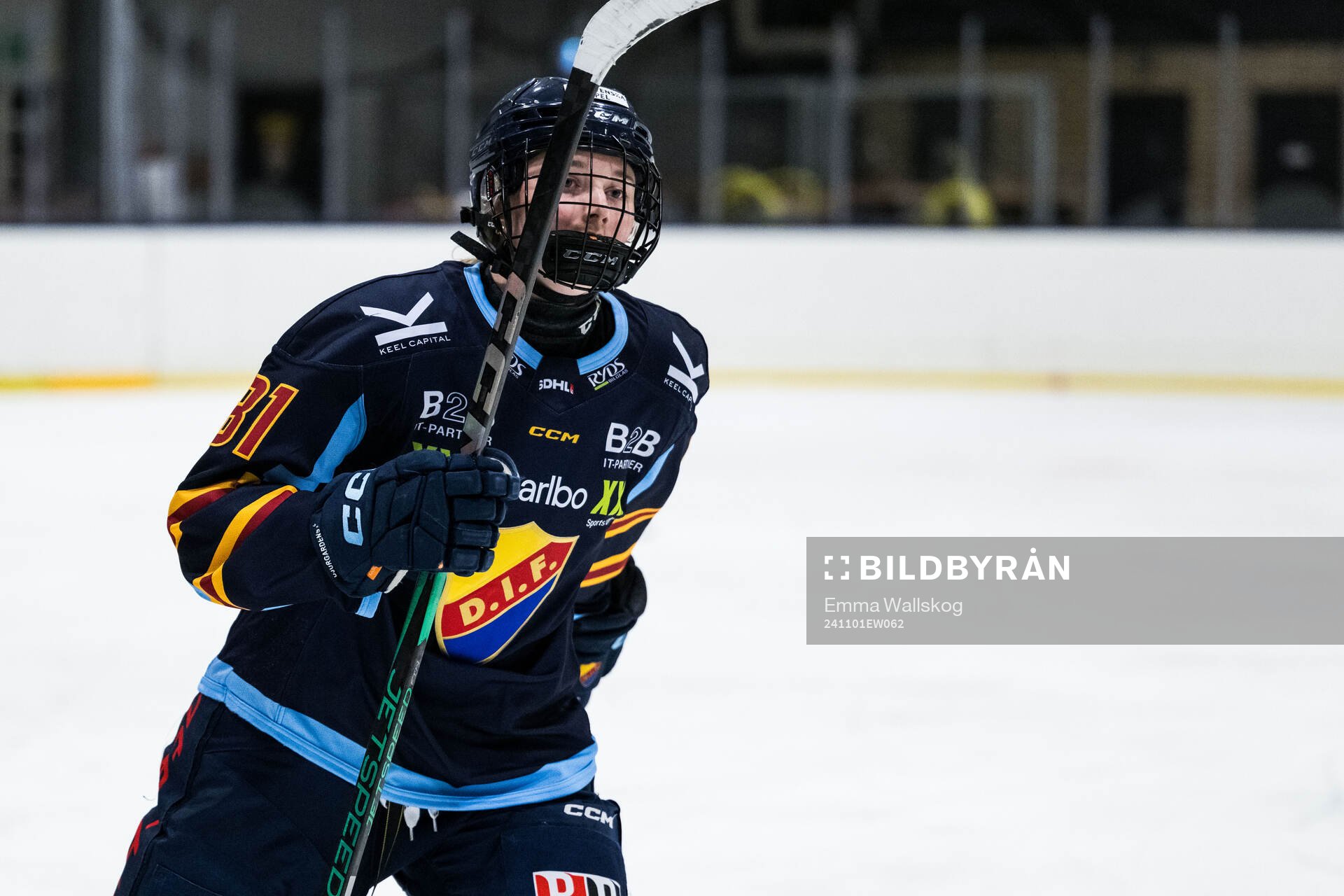 Djurgårdens Isabelle Leijonhielm jublar