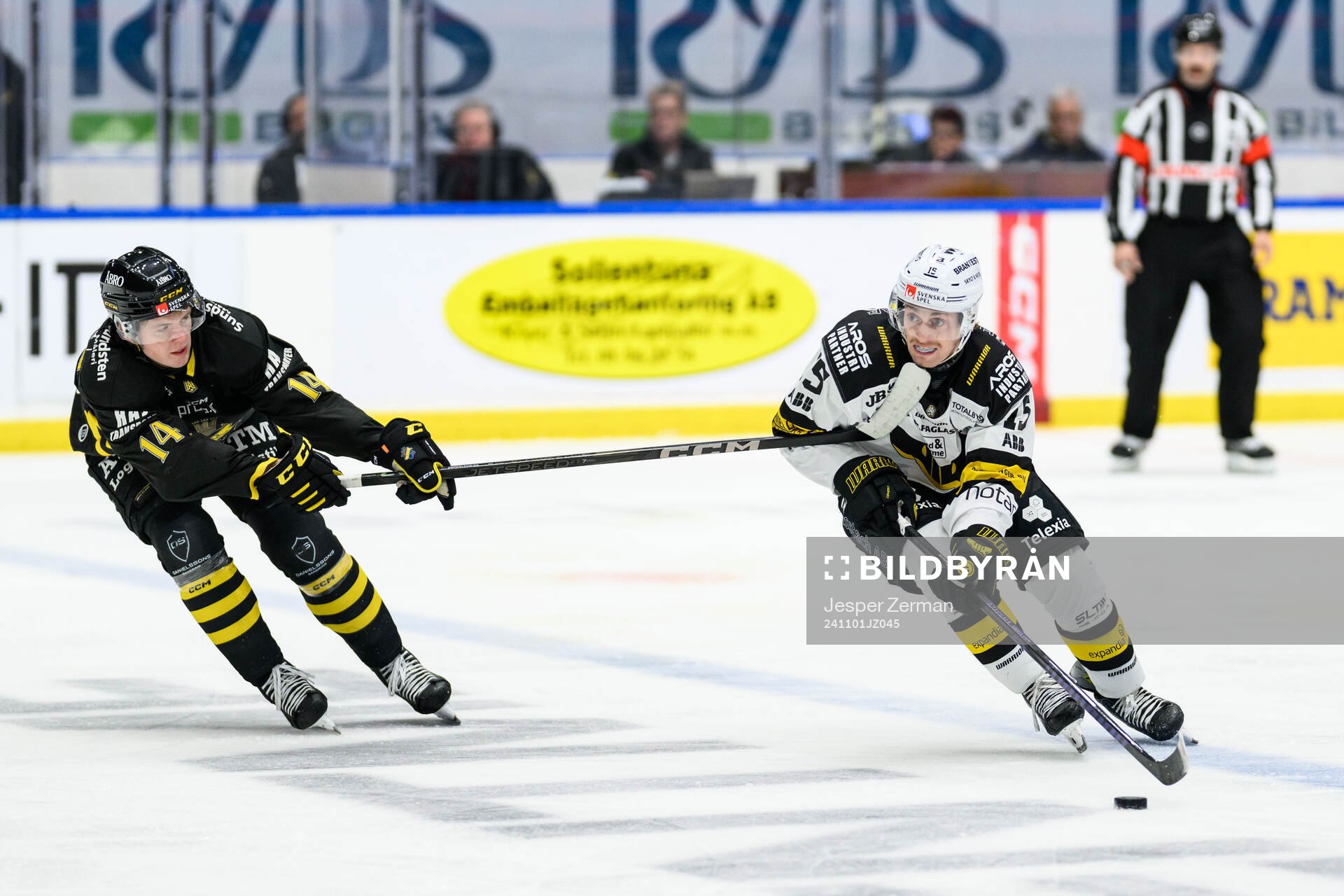 AIKs Jesper Emanuelsson och Västerås Jacob Hayhurst