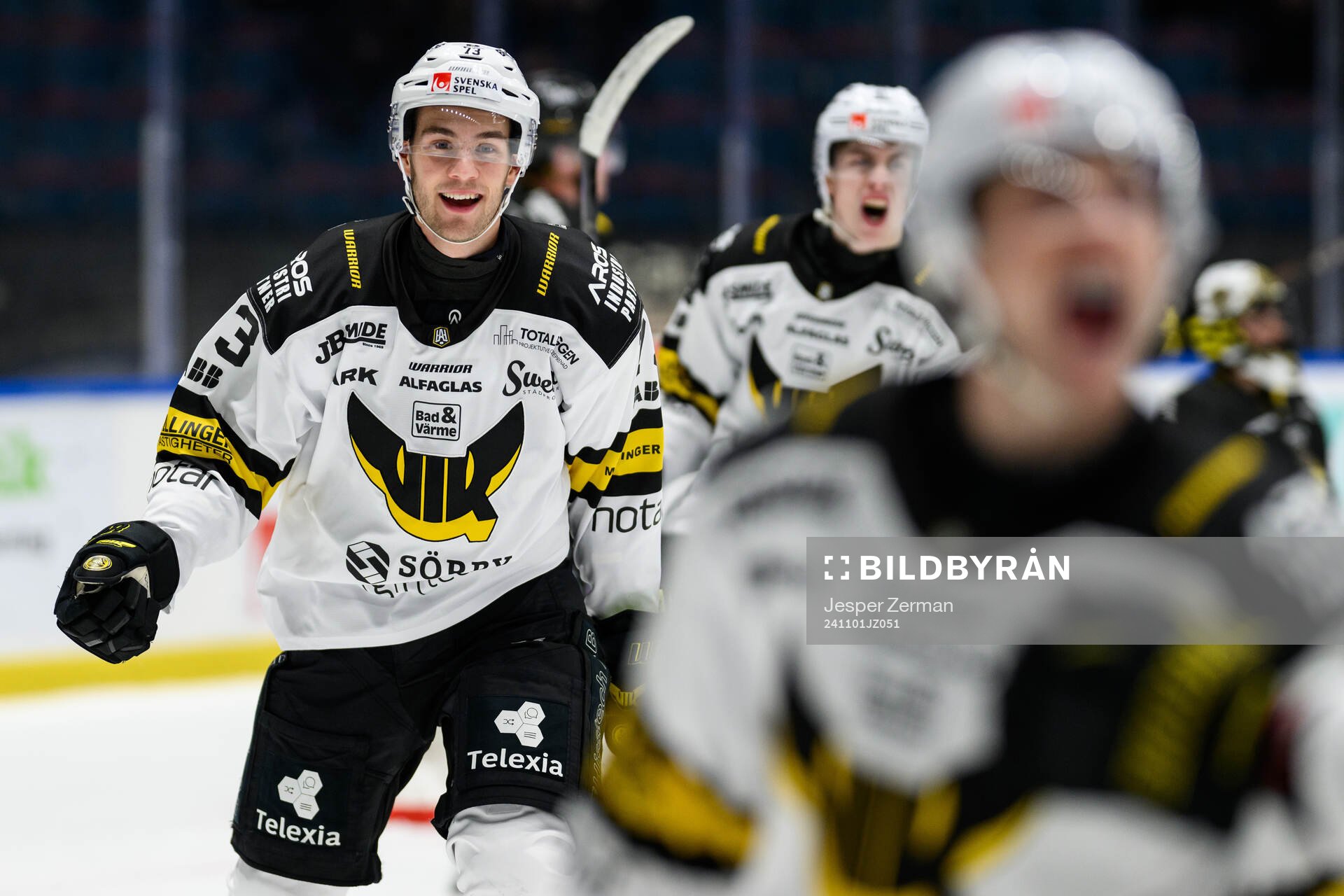 Västerås Anton Gradin jublar