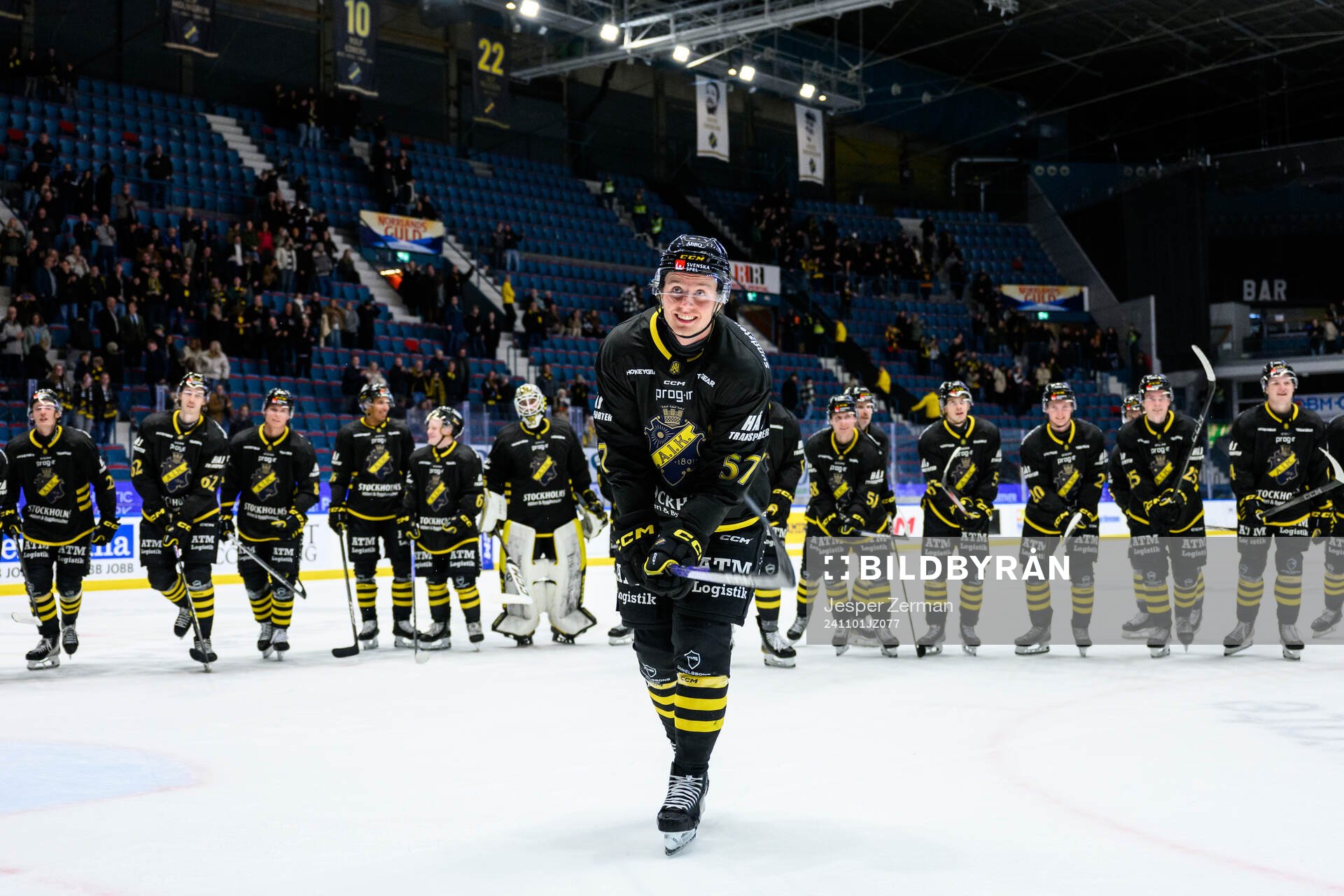 AIKs Alfred Barklund jublar
