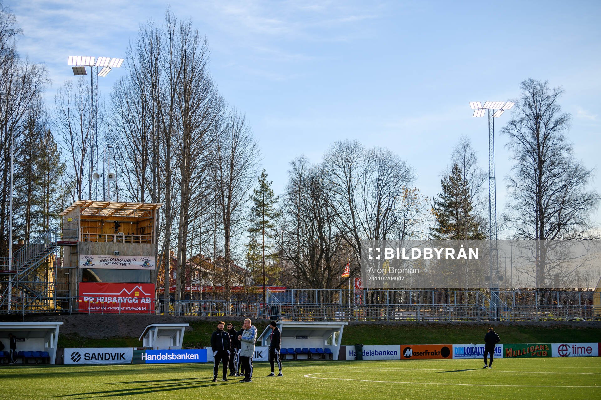 GIF Sundsvalls spelare inför fotbollsmatchen i Superettan mellan Sandvikens IF och GIF Sundsvall den 2 november 2024 i Sandviken. 
