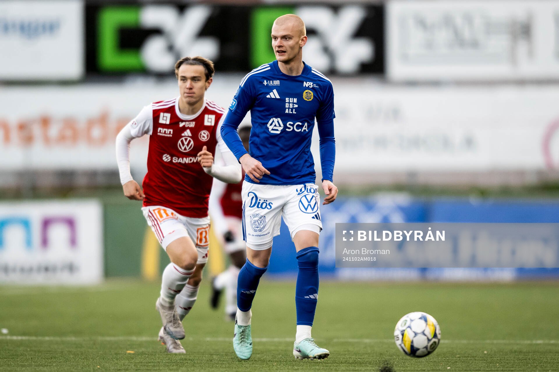 Sandvikens IFs Oscar Sjöstrand och GIF Sundsvalls Lucas