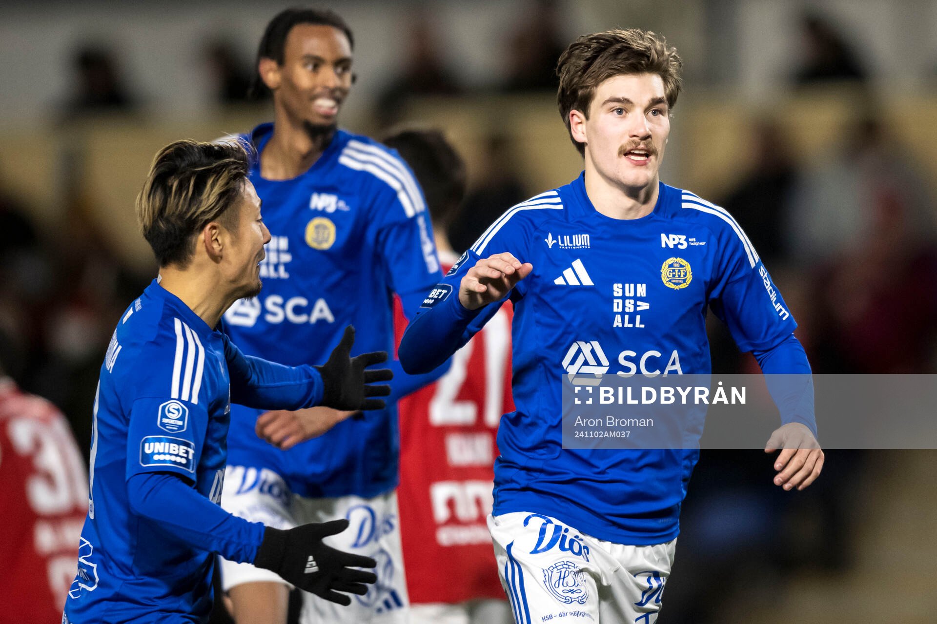 GIF Sundsvalls Johan Bengtsson jublar
