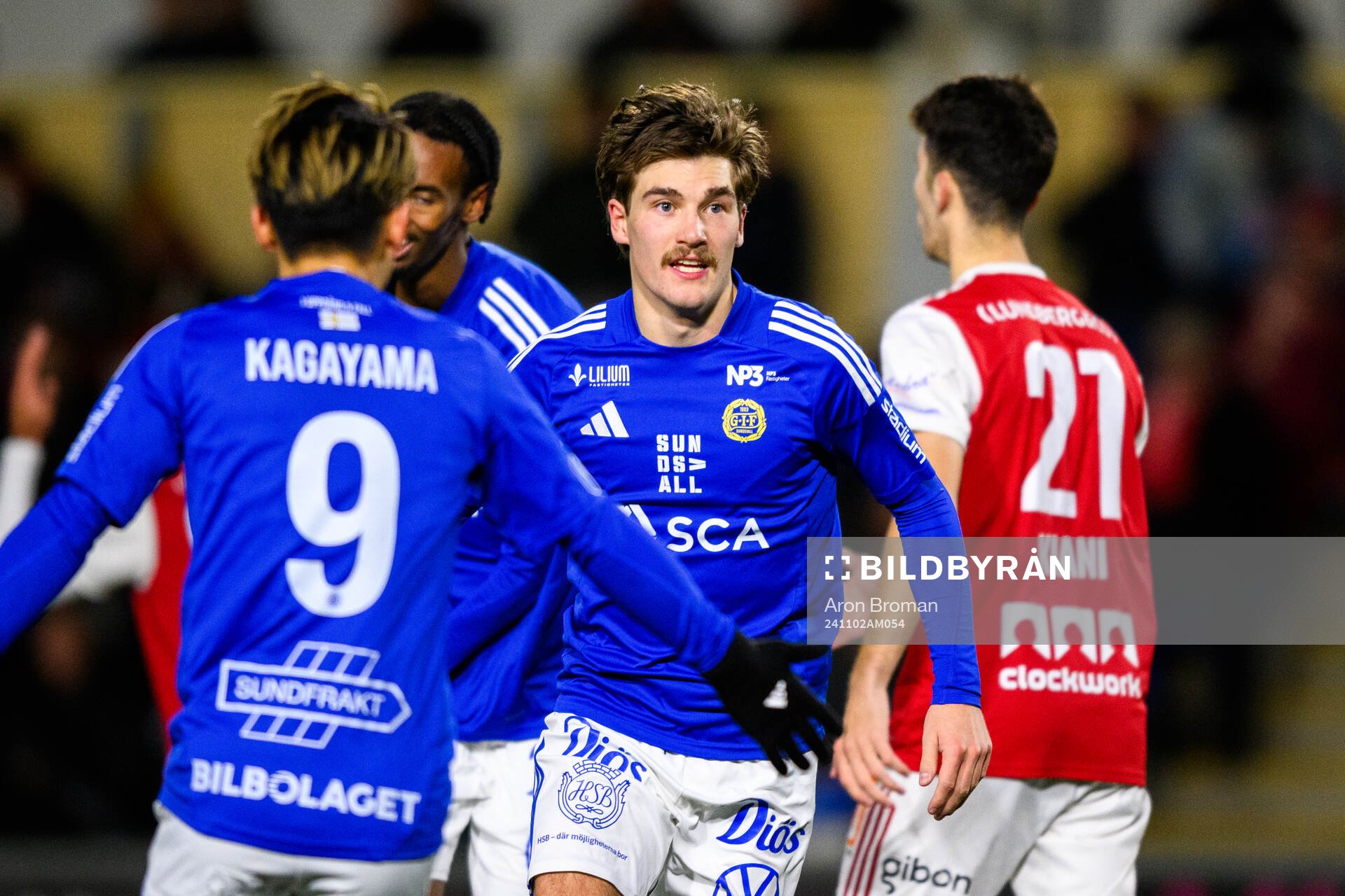 GIF Sundsvalls Johan Bengtsson jublar